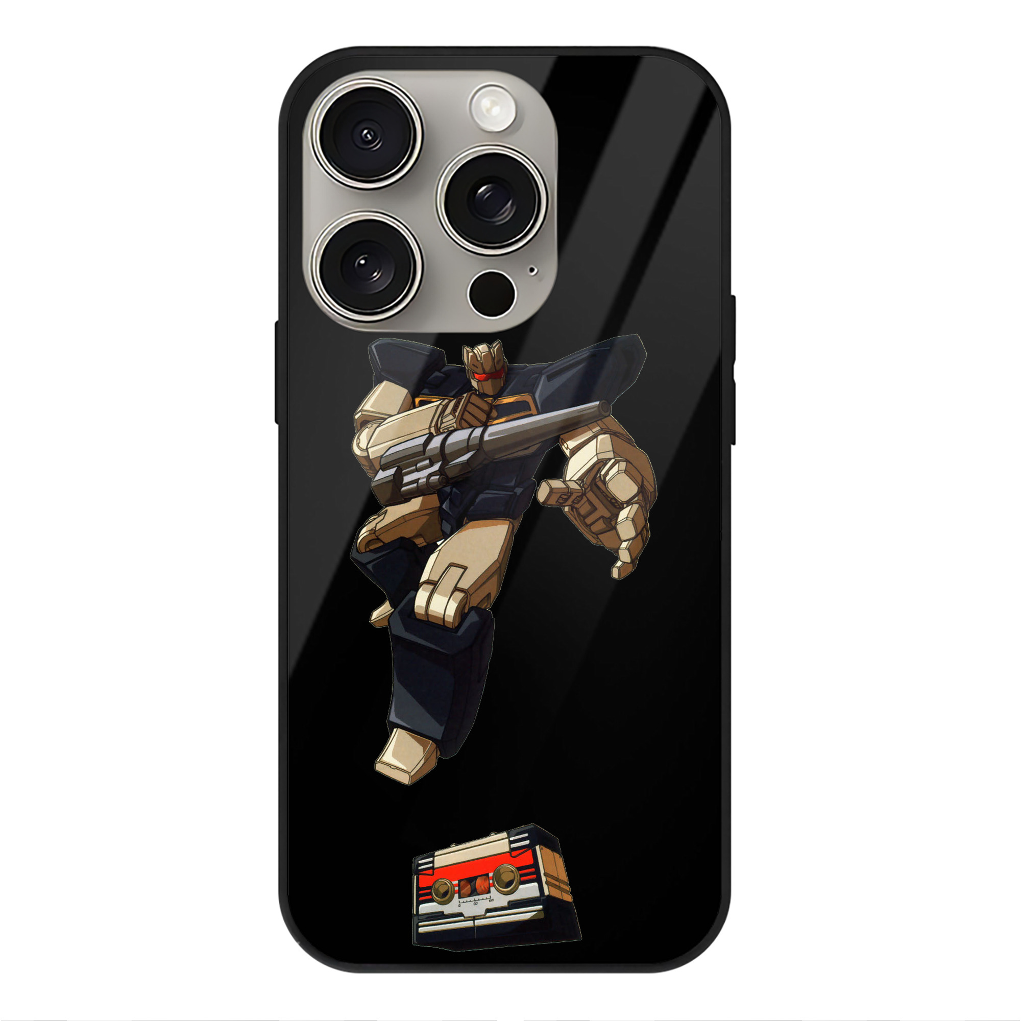 （画像用）  【iPhone15Pro対応】スマホケース 耐衝撃＆黄変防止 背面ガラス