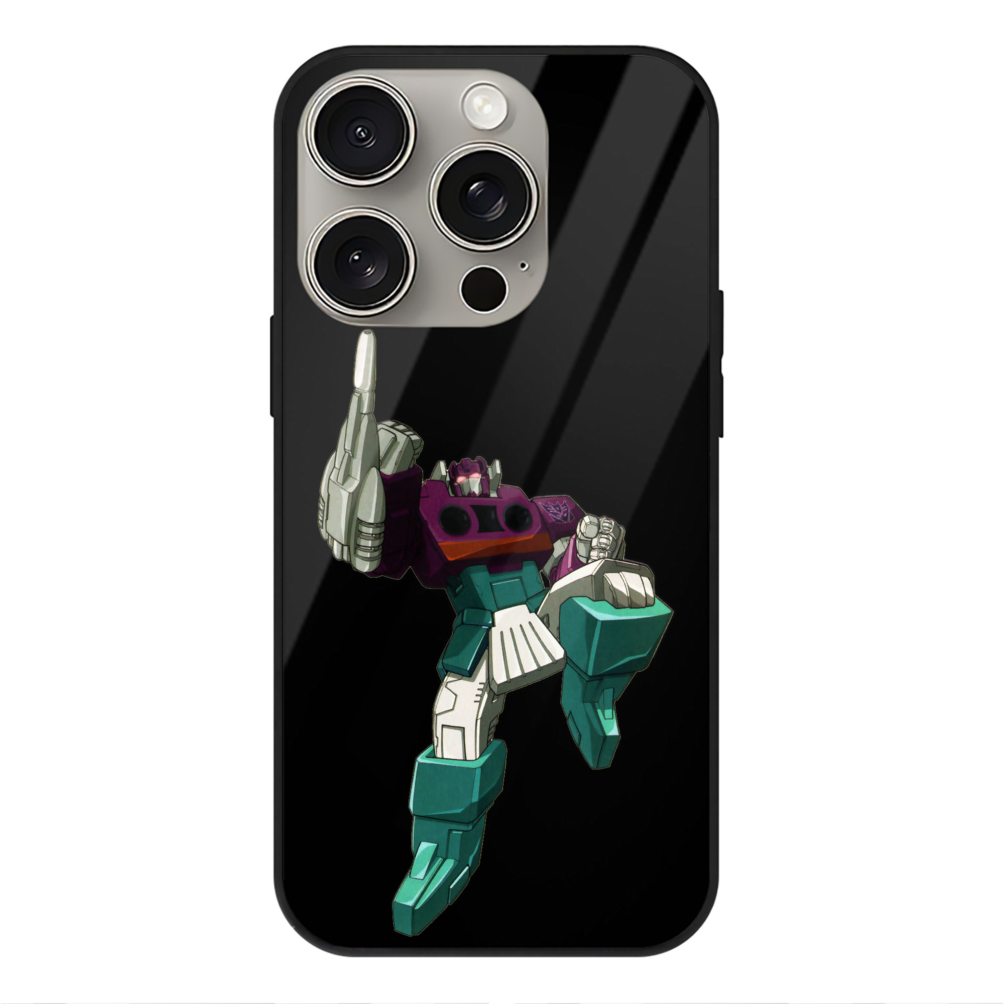 （画像用）  【iPhone15Pro対応】スマホケース 耐衝撃＆黄変防止 背面ガラス
