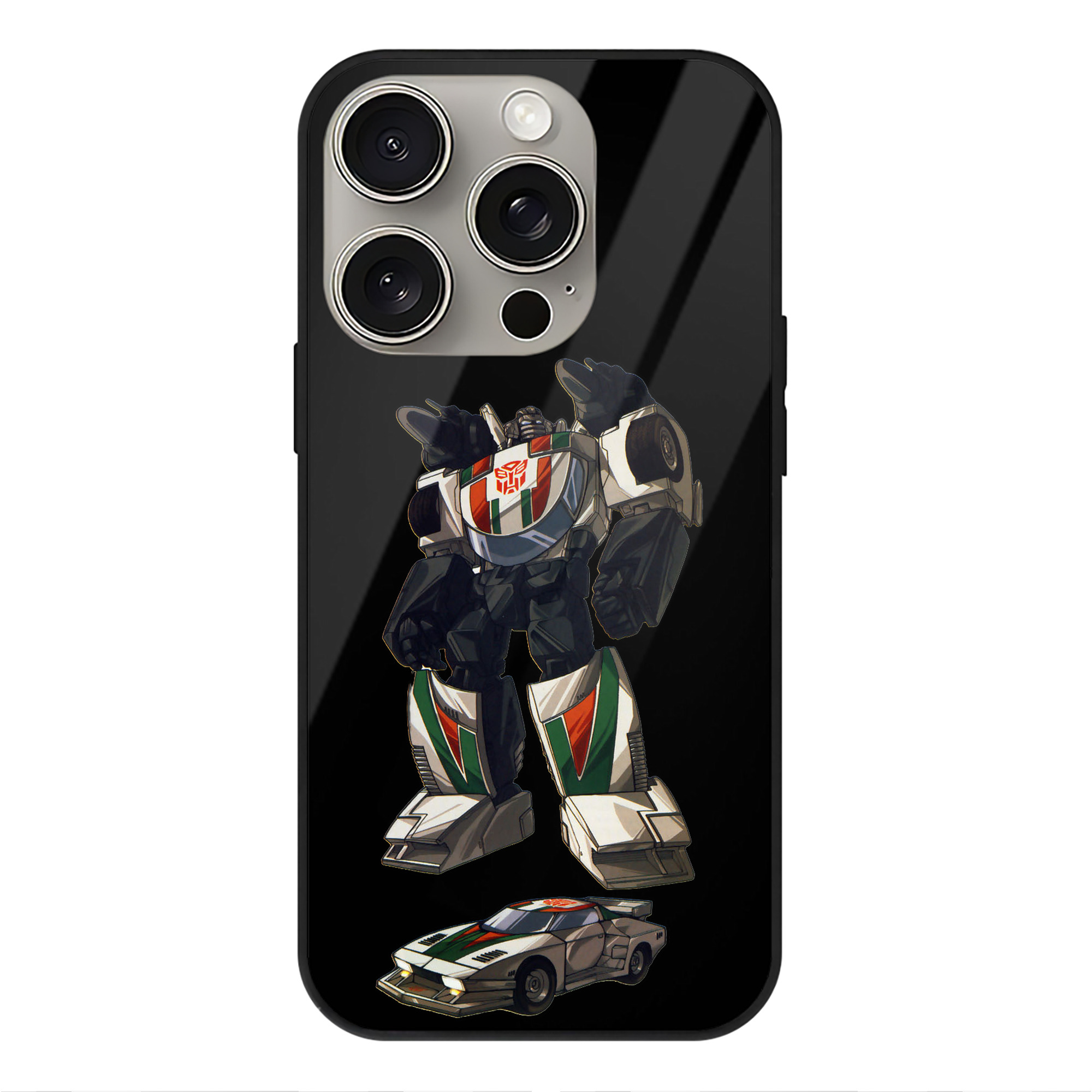（画像用）  【iPhone15Pro対応】スマホケース 耐衝撃＆黄変防止 背面ガラス