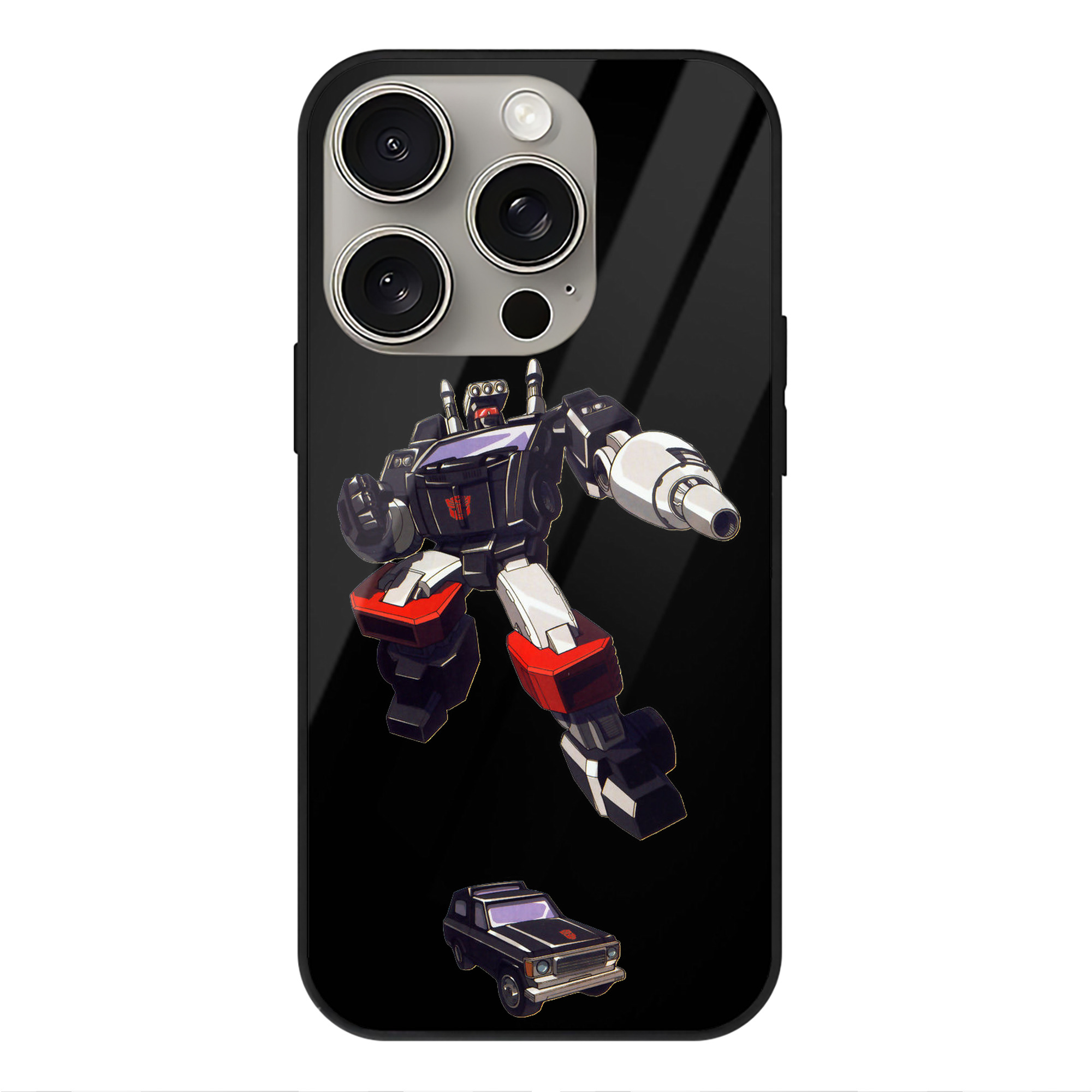 （画像用）  【iPhone15Pro対応】スマホケース 耐衝撃＆黄変防止 背面ガラス