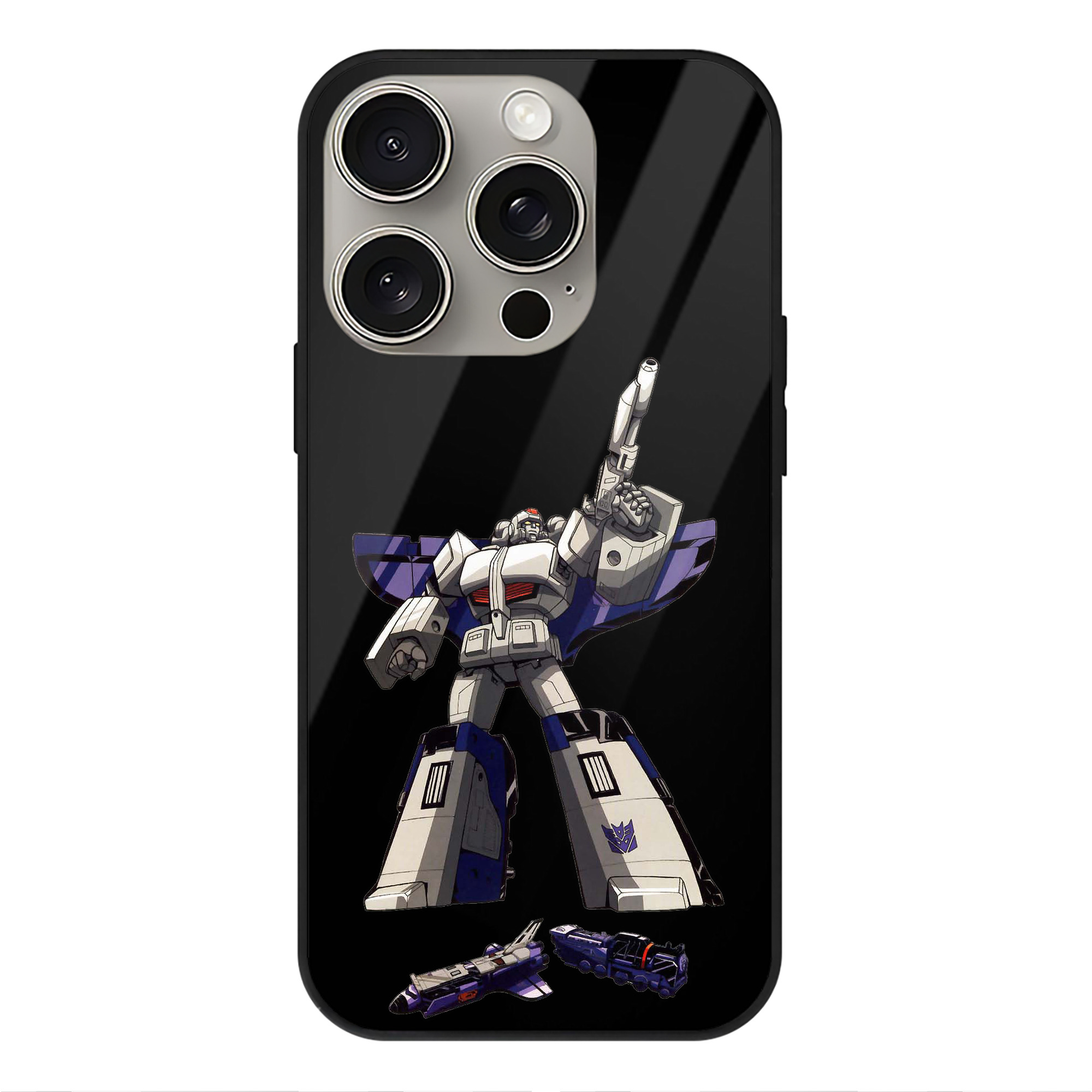 （画像用）  【iPhone15Pro対応】スマホケース 耐衝撃＆黄変防止 背面ガラス