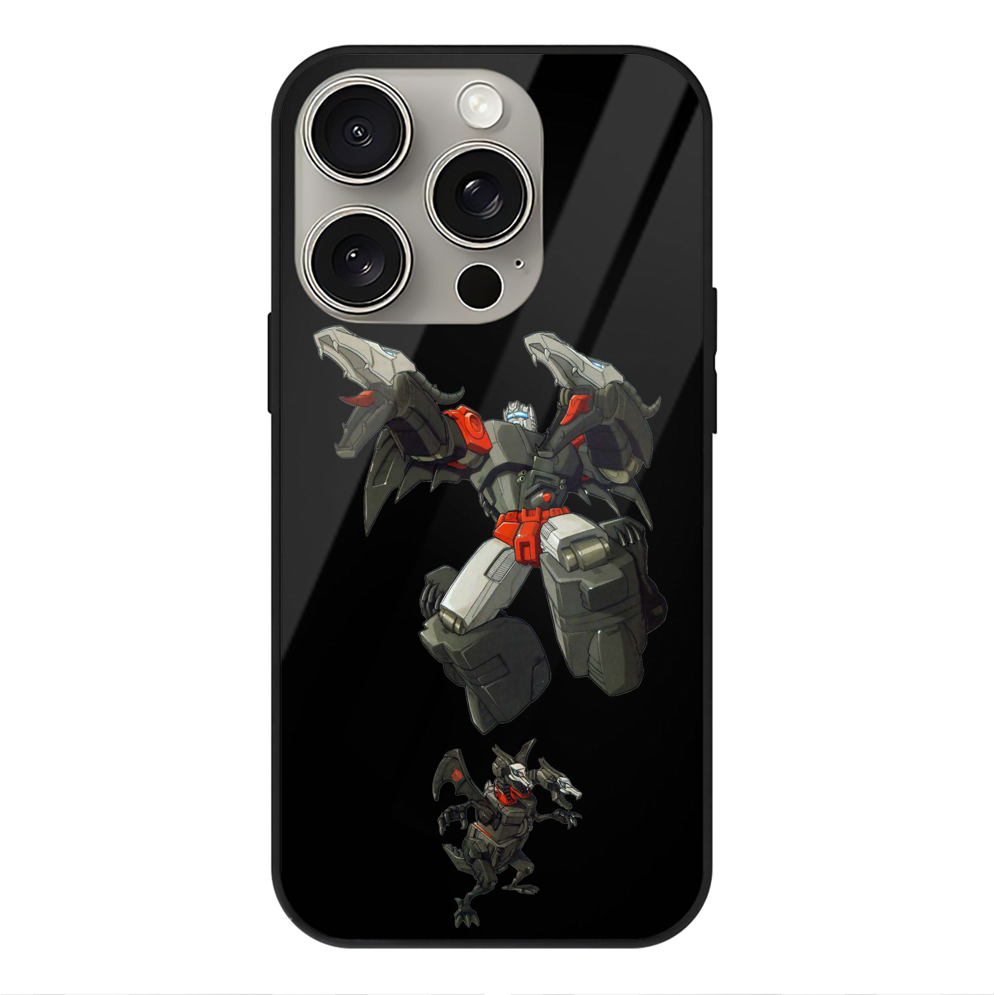 （画像用）  【iPhone15Pro対応】スマホケース 耐衝撃＆黄変防止 背面ガラス