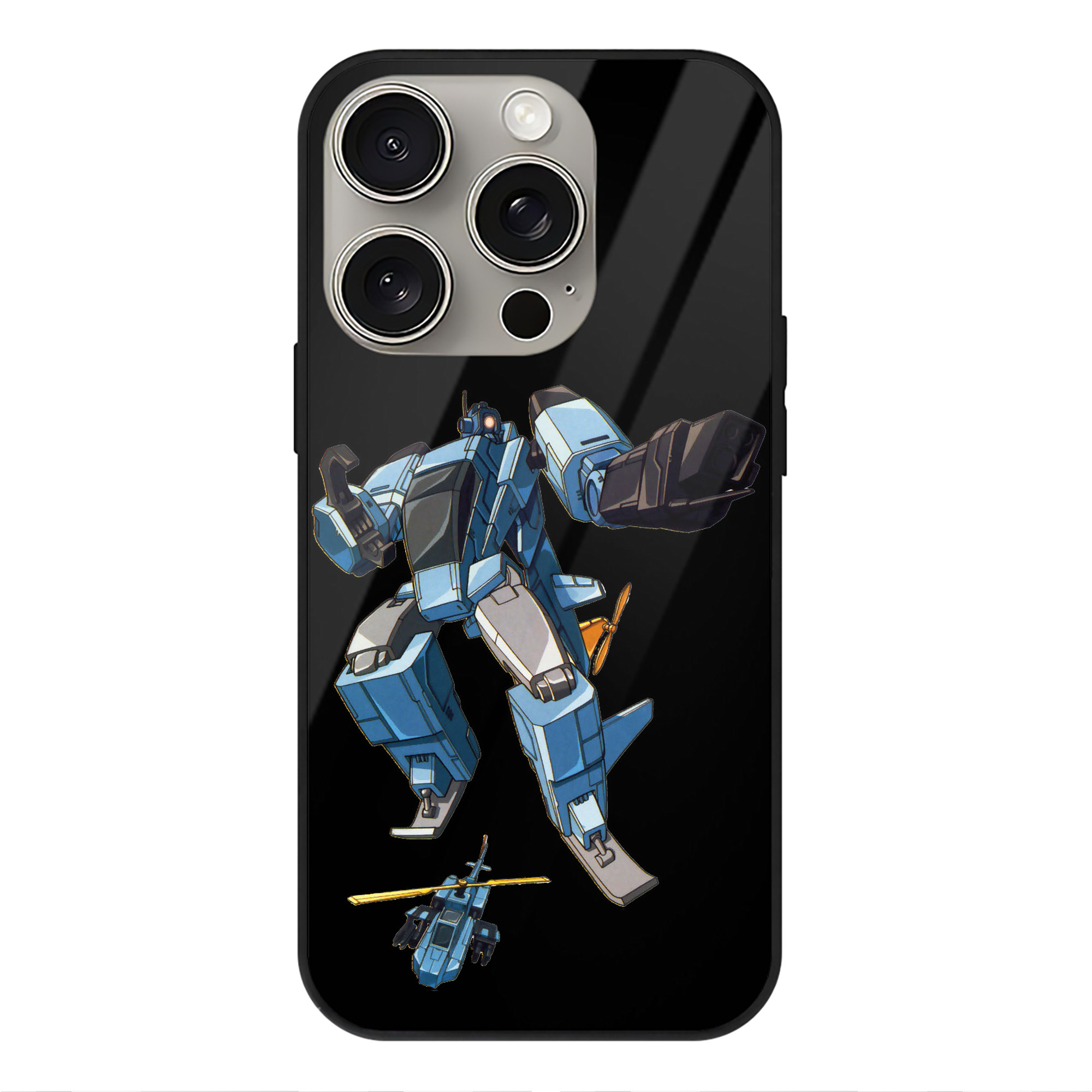 （画像用）  【iPhone15Pro対応】スマホケース 耐衝撃＆黄変防止 背面ガラス