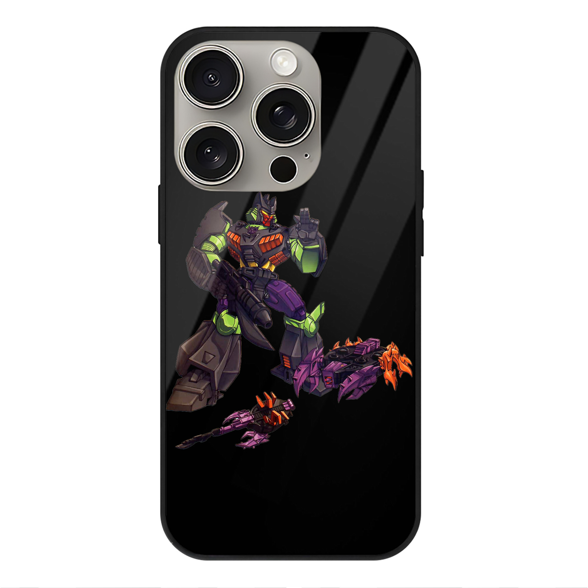 （画像用）  【iPhone15Pro対応】スマホケース 耐衝撃＆黄変防止 背面ガラス