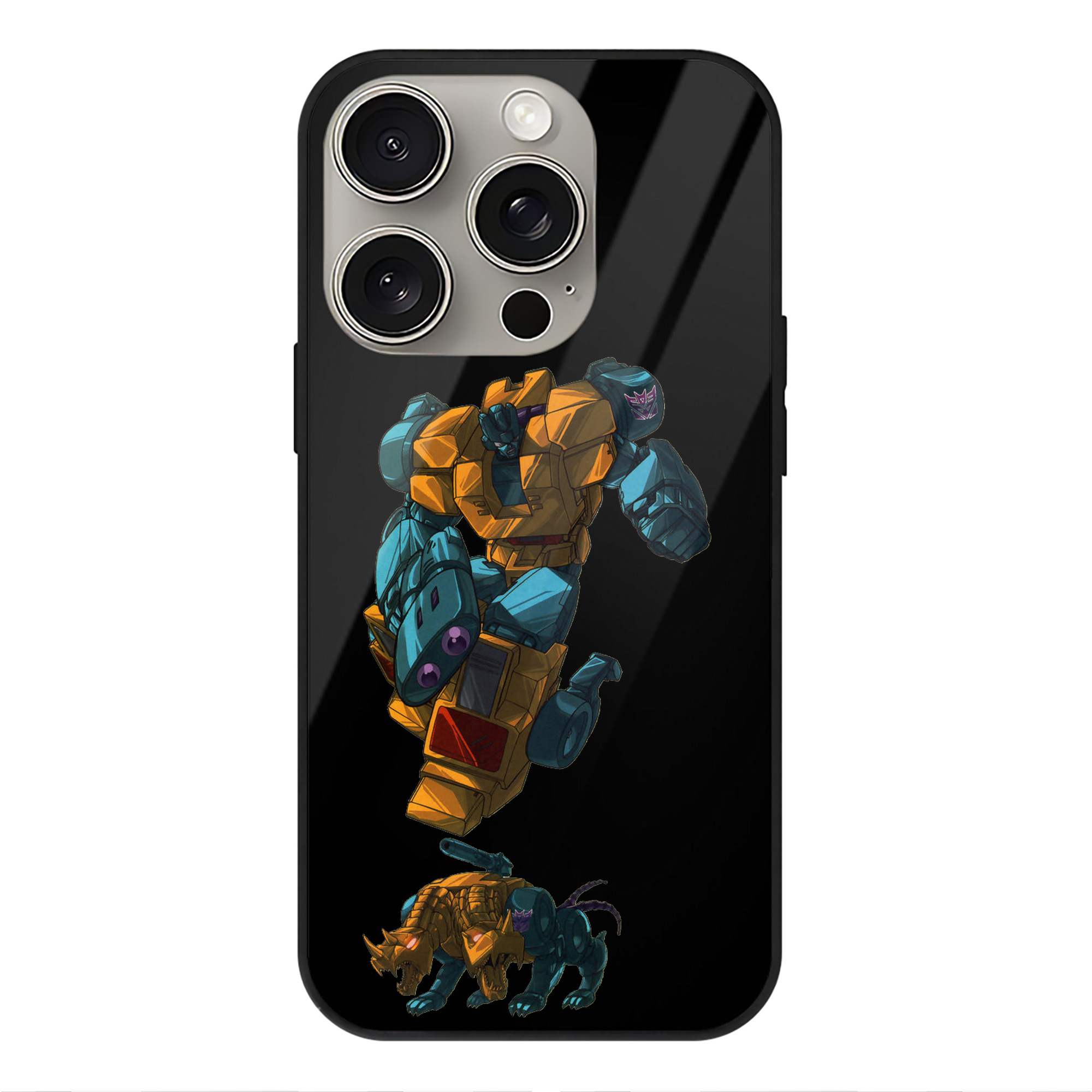 （画像用）  【iPhone15Pro対応】スマホケース 耐衝撃＆黄変防止 背面ガラス