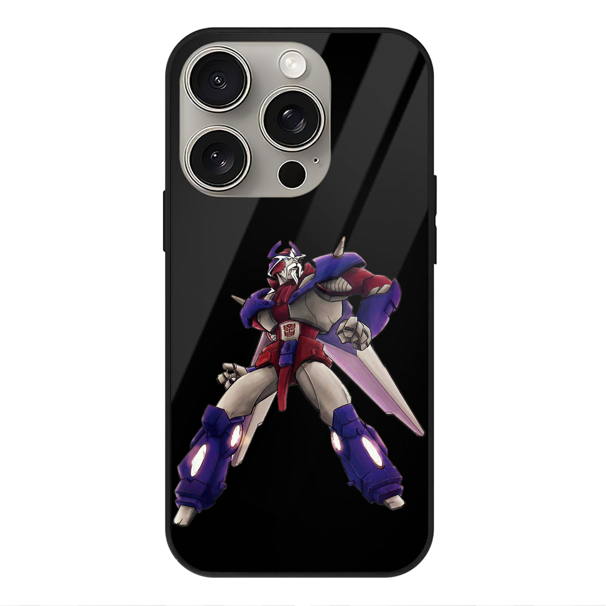 （画像用）  【iPhone15Pro対応】スマホケース 耐衝撃＆黄変防止 背面ガラス