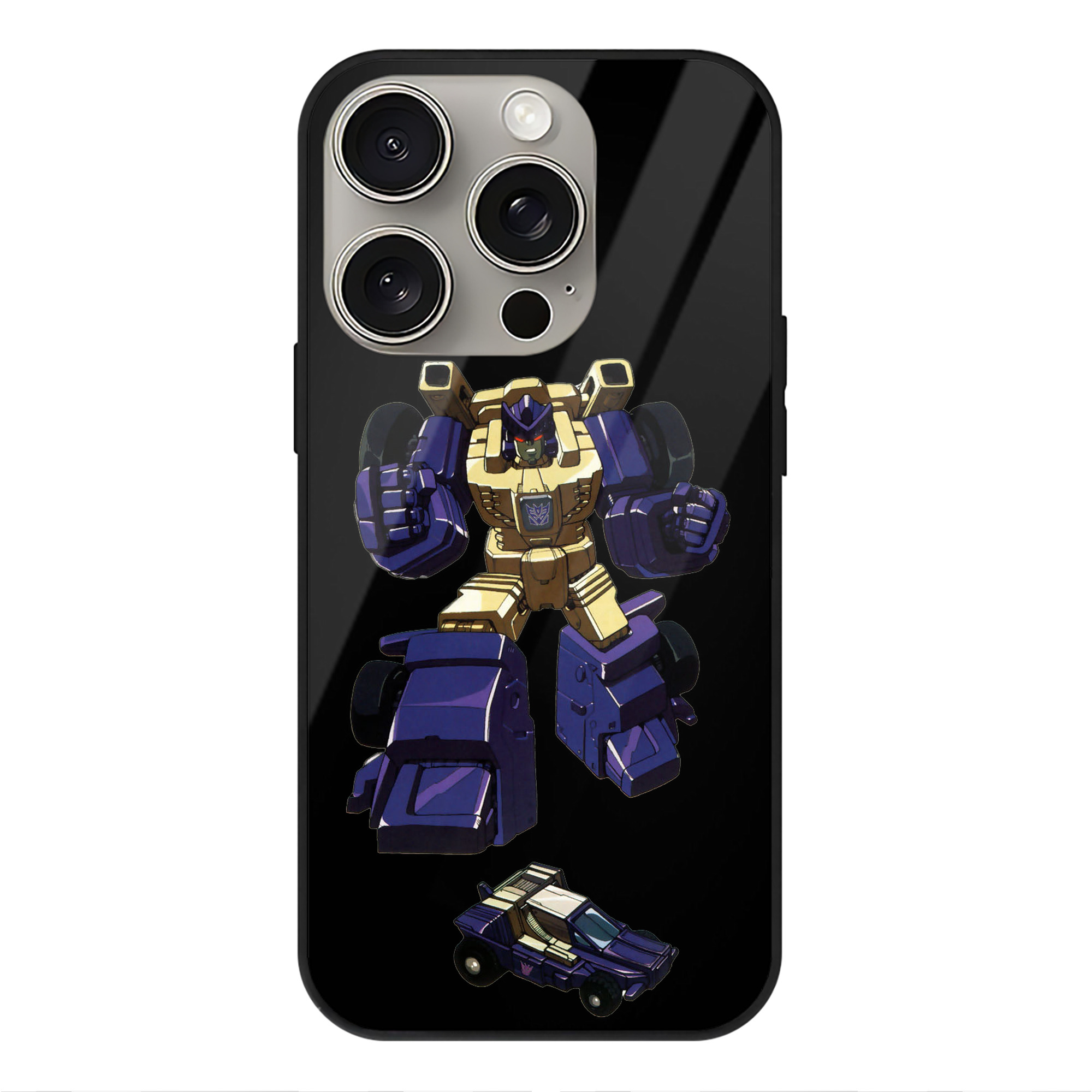 （画像用）  【iPhone15Pro対応】スマホケース 耐衝撃＆黄変防止 背面ガラス