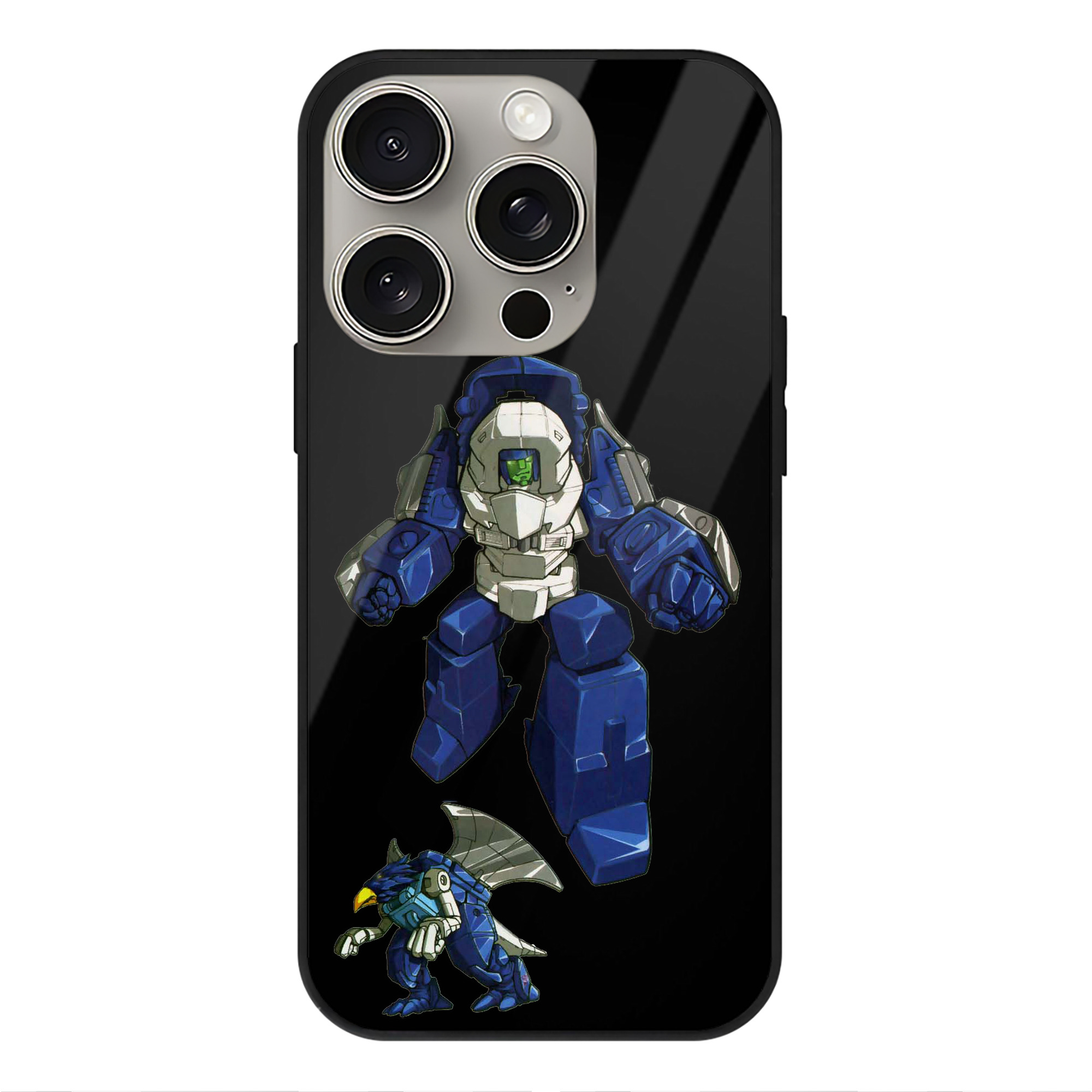 （画像用）  【iPhone15Pro対応】スマホケース 耐衝撃＆黄変防止 背面ガラス