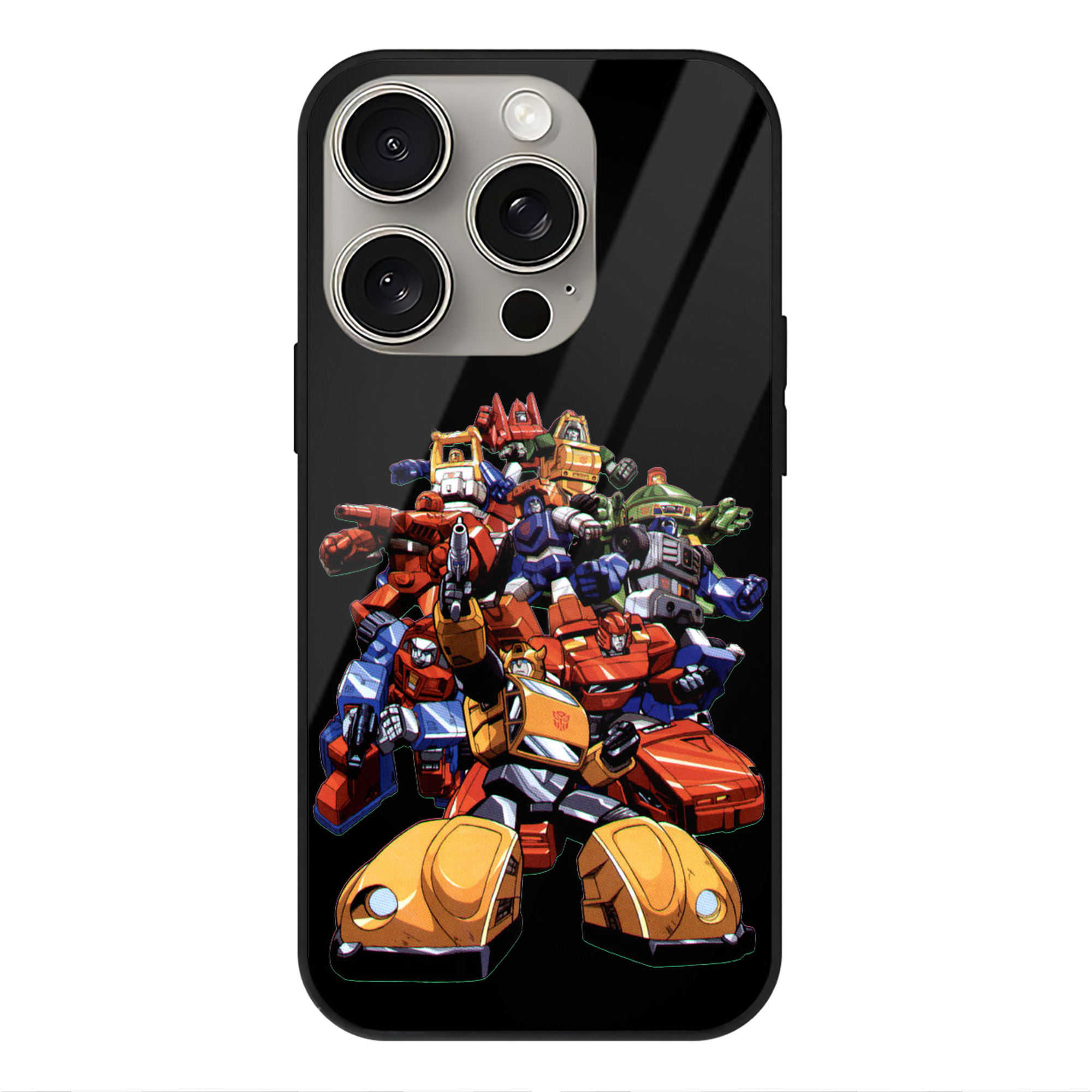 （画像用）  【iPhone15Pro対応】スマホケース 耐衝撃＆黄変防止 背面ガラス