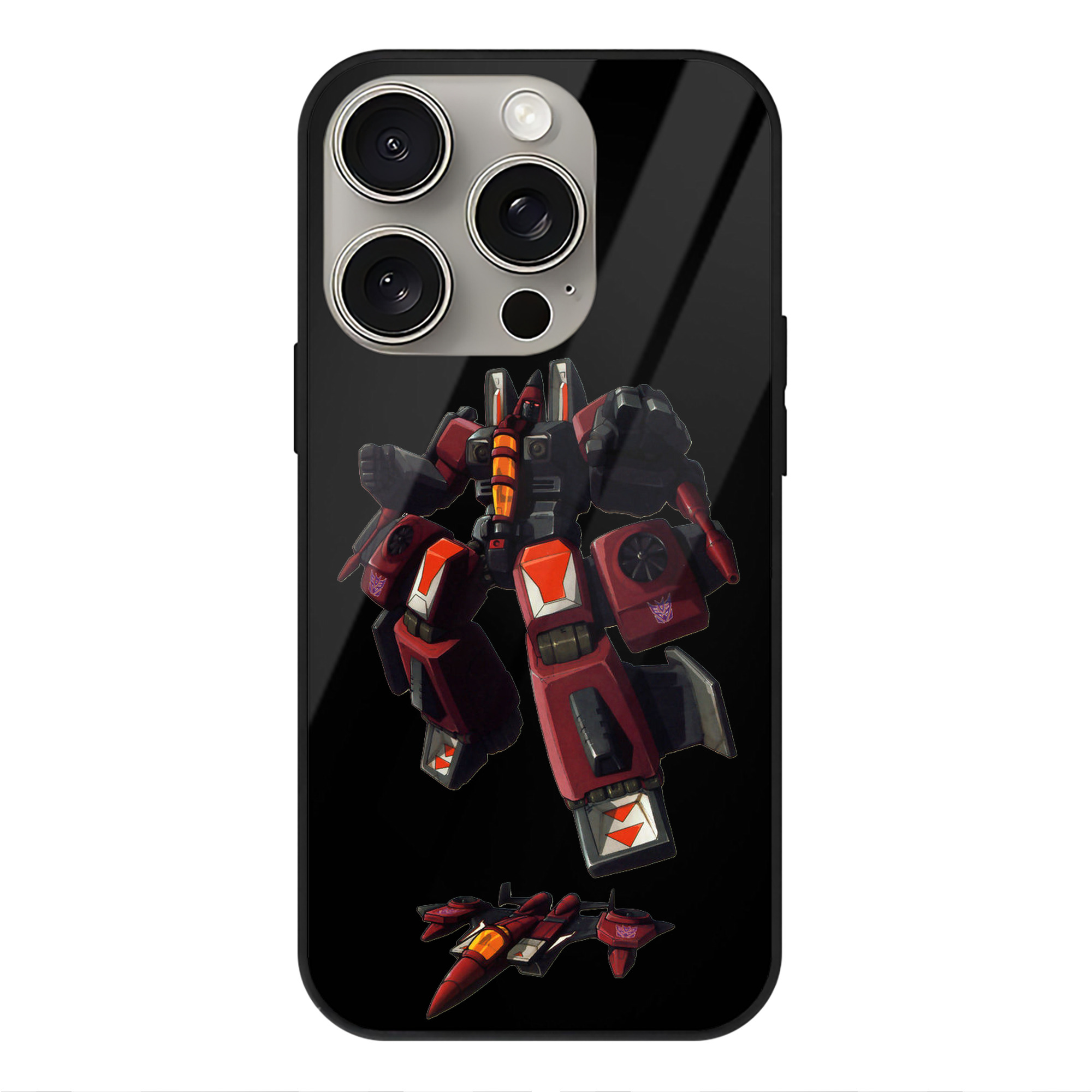 （画像用）  【iPhone15Pro対応】スマホケース 耐衝撃＆黄変防止 背面ガラス