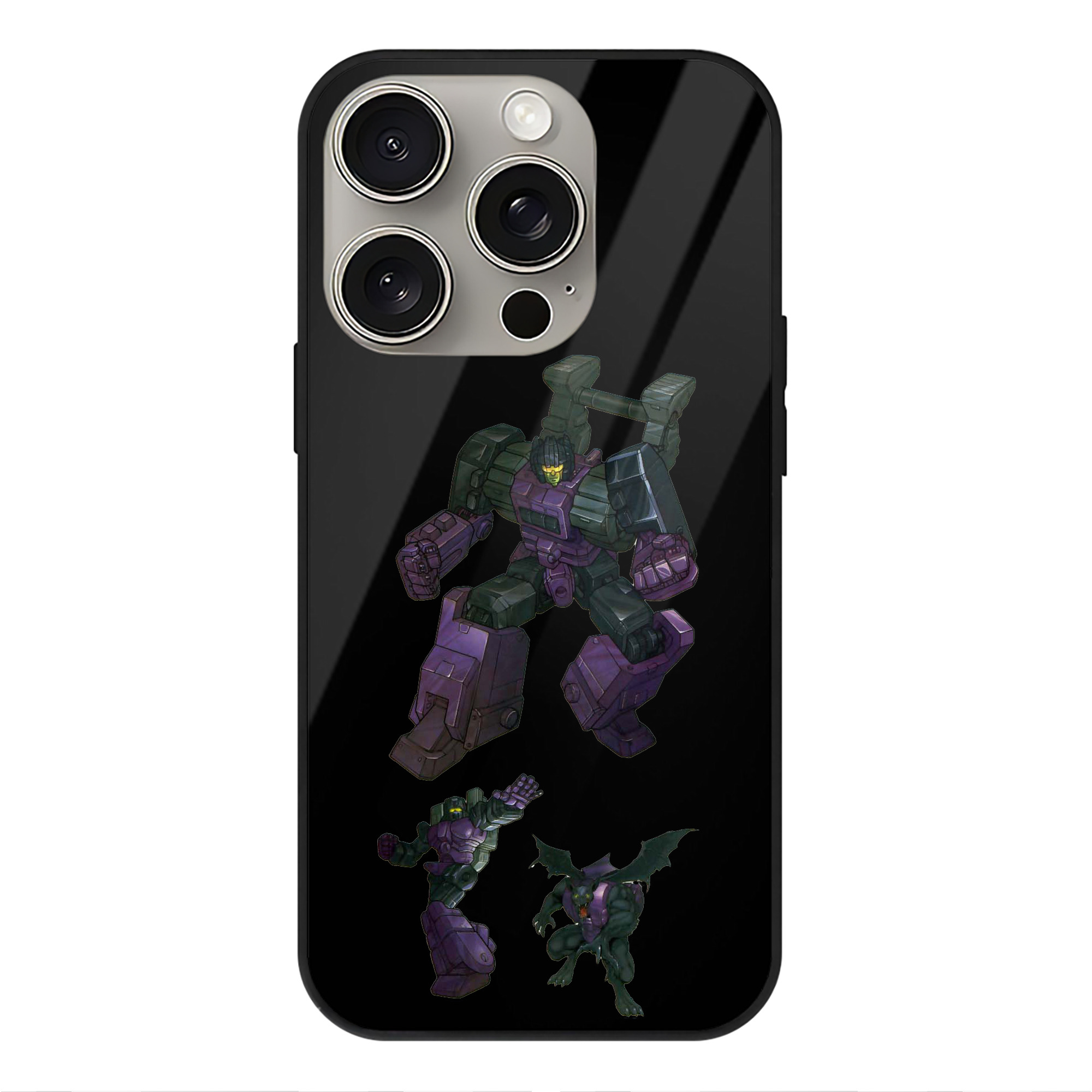 （画像用）  【iPhone15Pro対応】スマホケース 耐衝撃＆黄変防止 背面ガラス