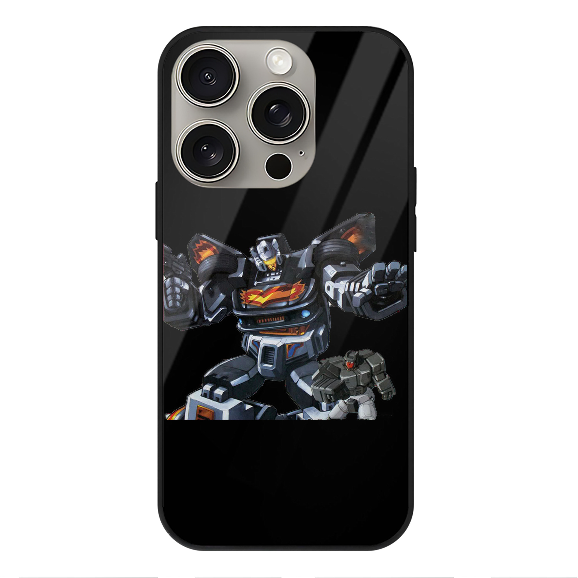 （画像用）  【iPhone15Pro対応】スマホケース 耐衝撃＆黄変防止 背面ガラス