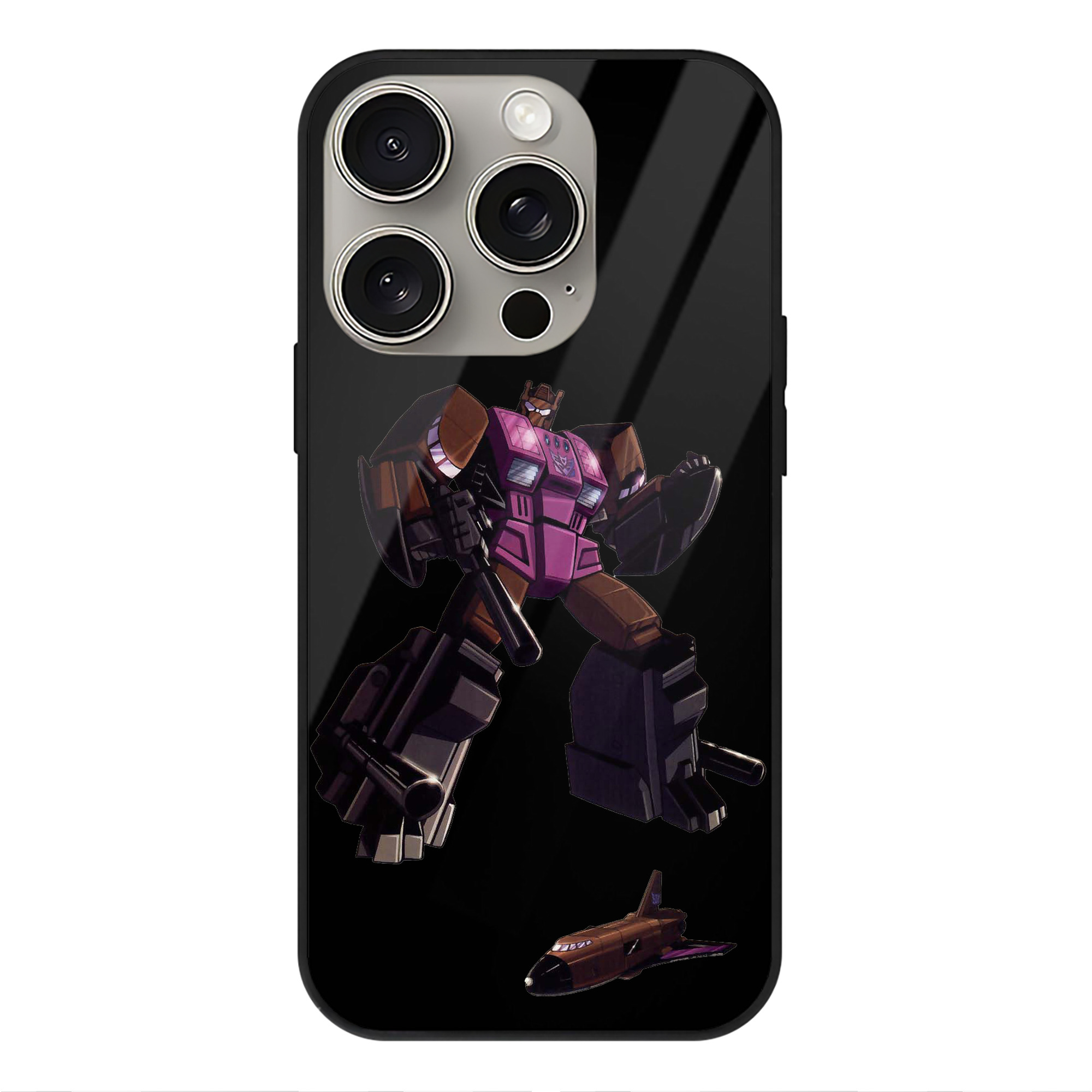 （画像用）  【iPhone15Pro対応】スマホケース 耐衝撃＆黄変防止 背面ガラス