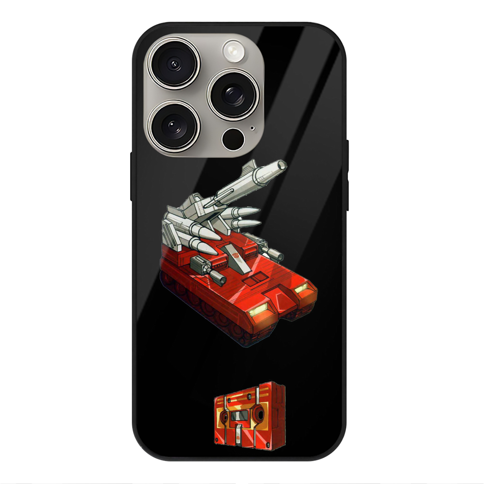 （画像用）  【iPhone15Pro対応】スマホケース 耐衝撃＆黄変防止 背面ガラス
