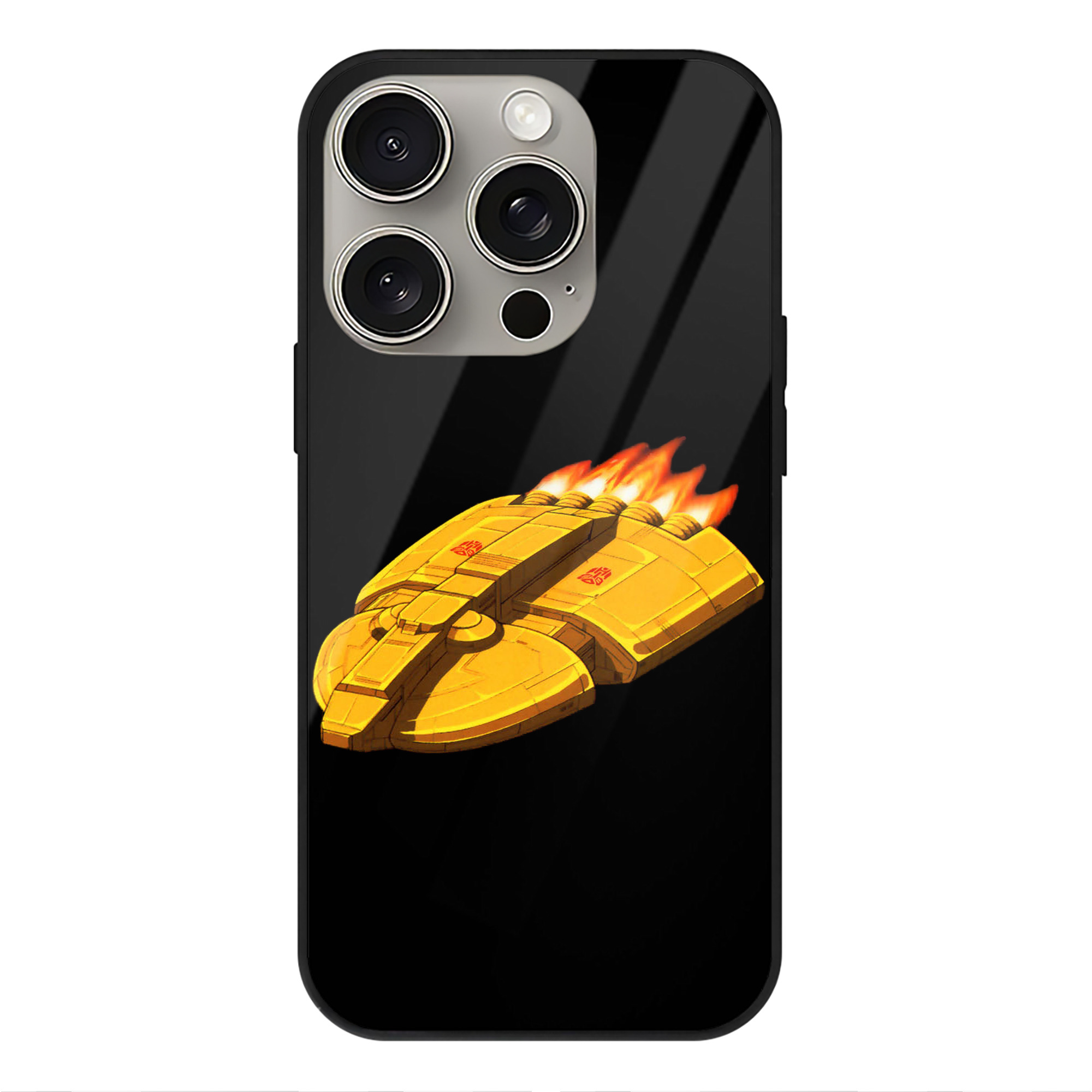 （画像用）  【iPhone15Pro対応】スマホケース 耐衝撃＆黄変防止 背面ガラス