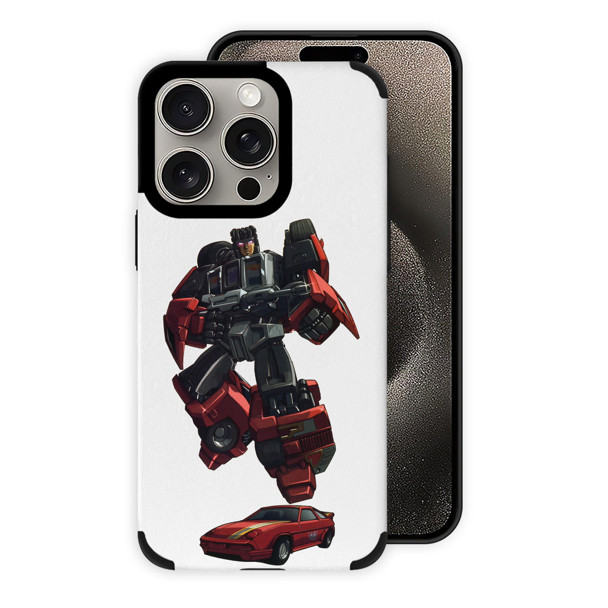 （画像用）  【iPhone15ProMax対応】 PUレザー スマホケース 耐衝撃＆黄変防止
