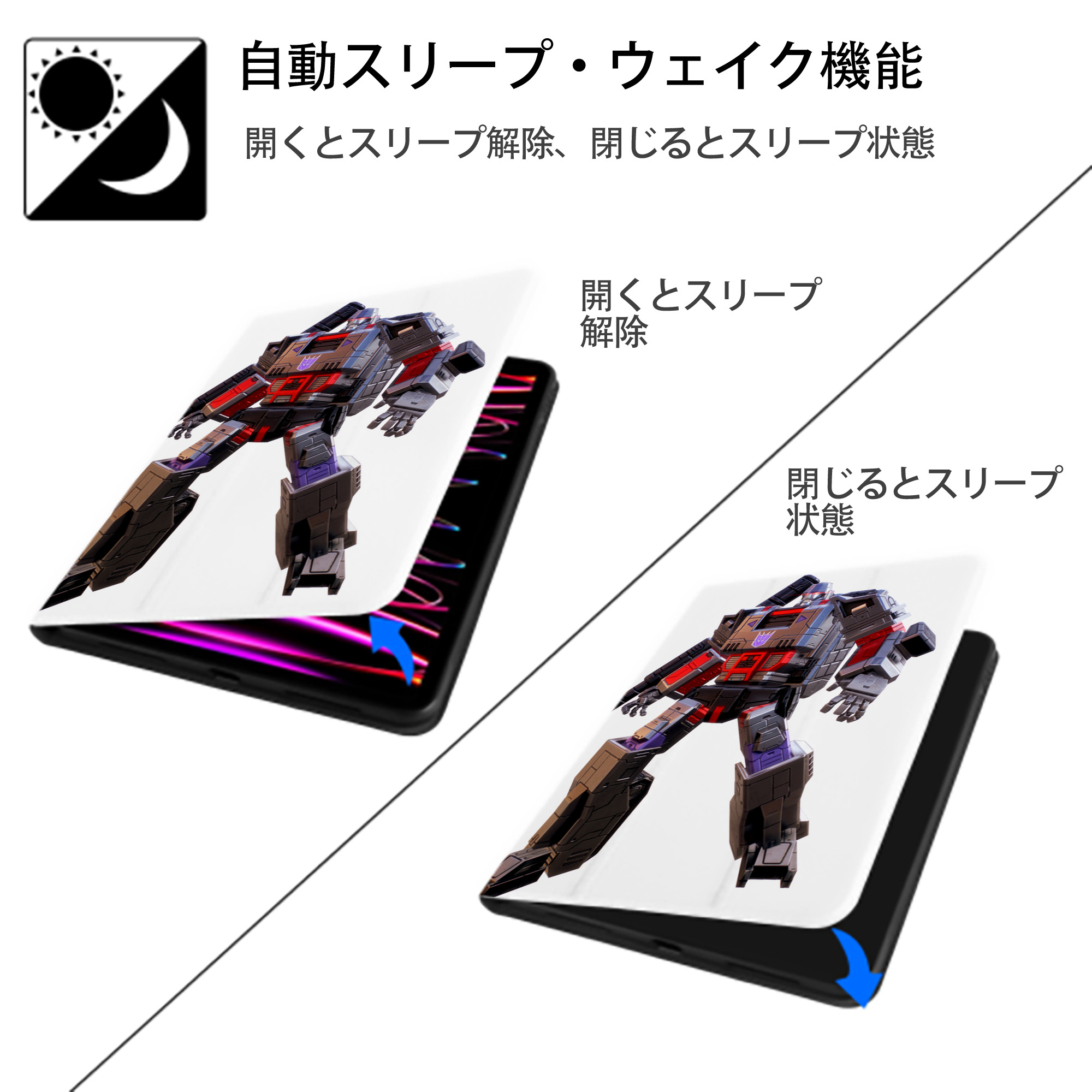  IPad ケース ペン収納付き 三つ折りスタンド PUレザー×シリコン 対応機種9.5/10.5/10.9インチ