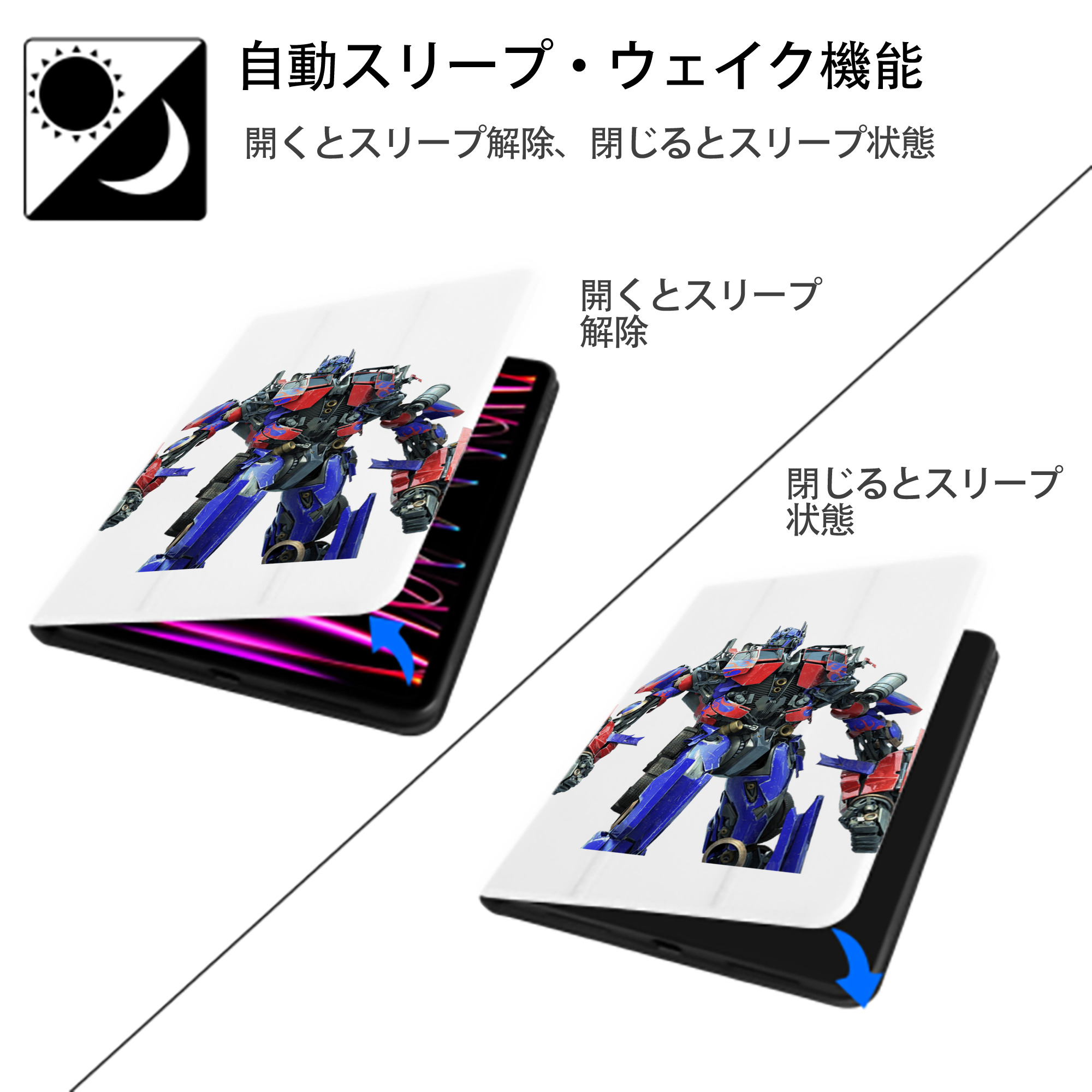  IPad ケース ペン収納付き 三つ折りスタンド PUレザー×シリコン 対応機種9.5/10.5/10.9インチ