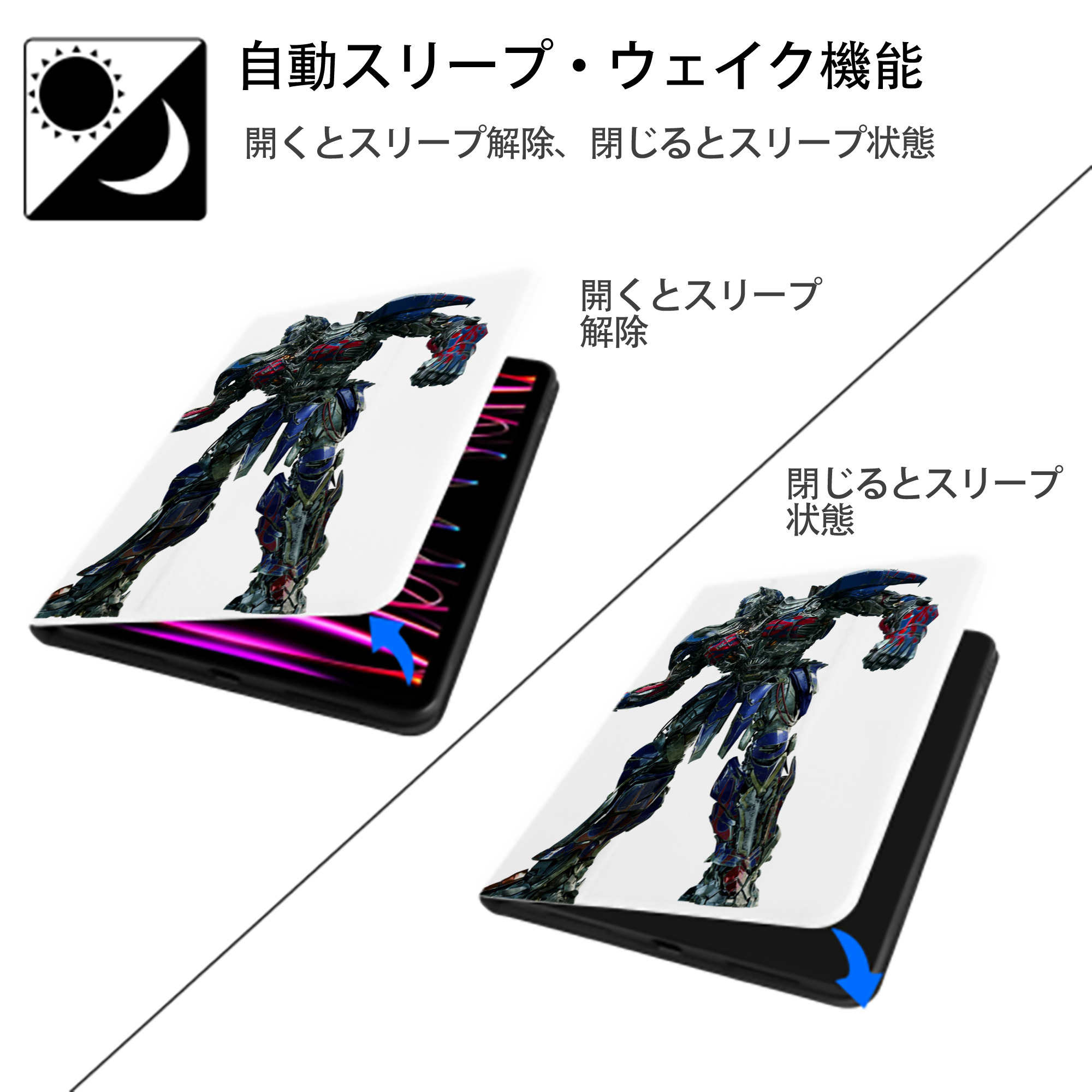  IPad ケース ペン収納付き 三つ折りスタンド PUレザー×シリコン 対応機種9.5/10.5/10.9インチ