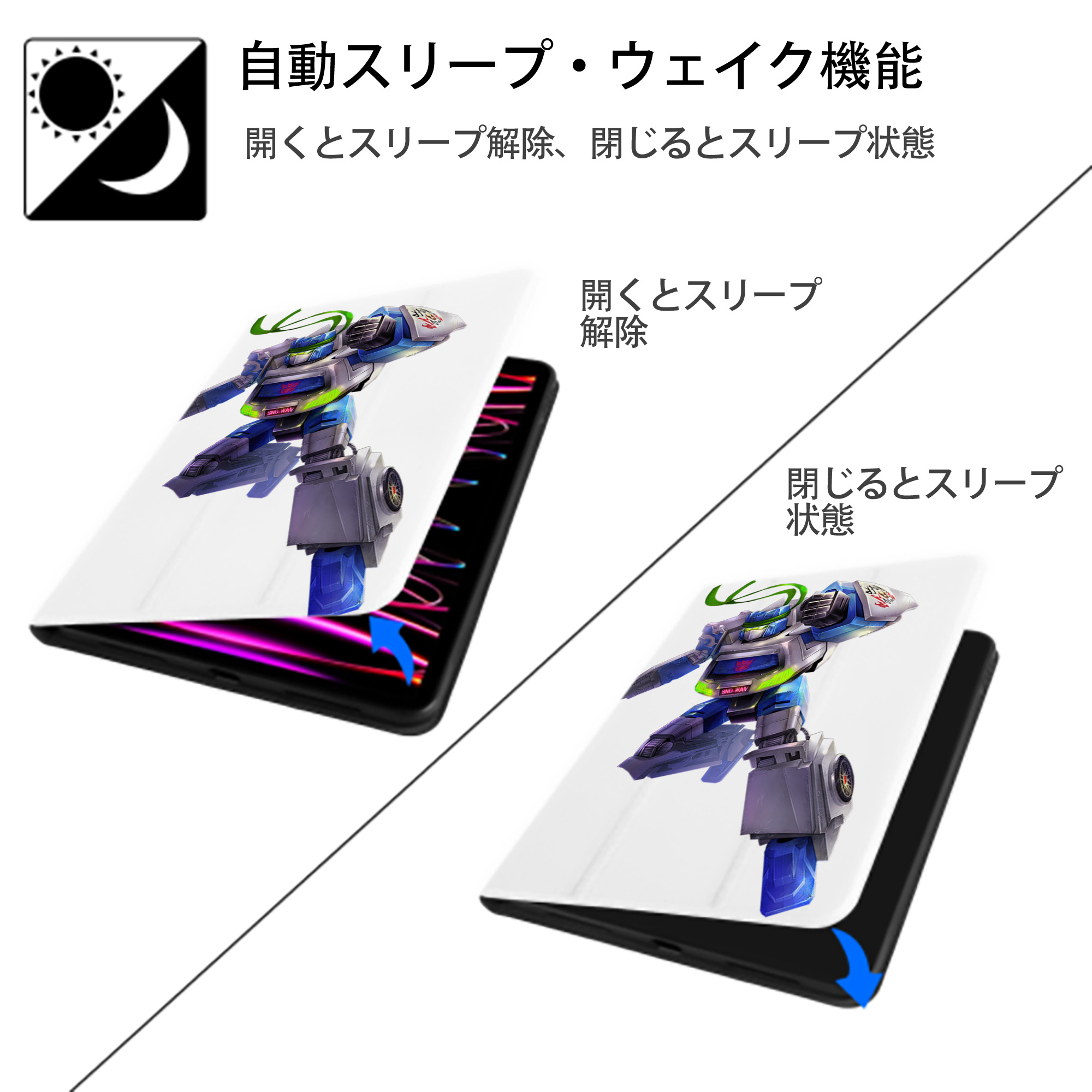  IPad ケース ペン収納付き 三つ折りスタンド PUレザー×シリコン 対応機種9.5/10.5/10.9インチ