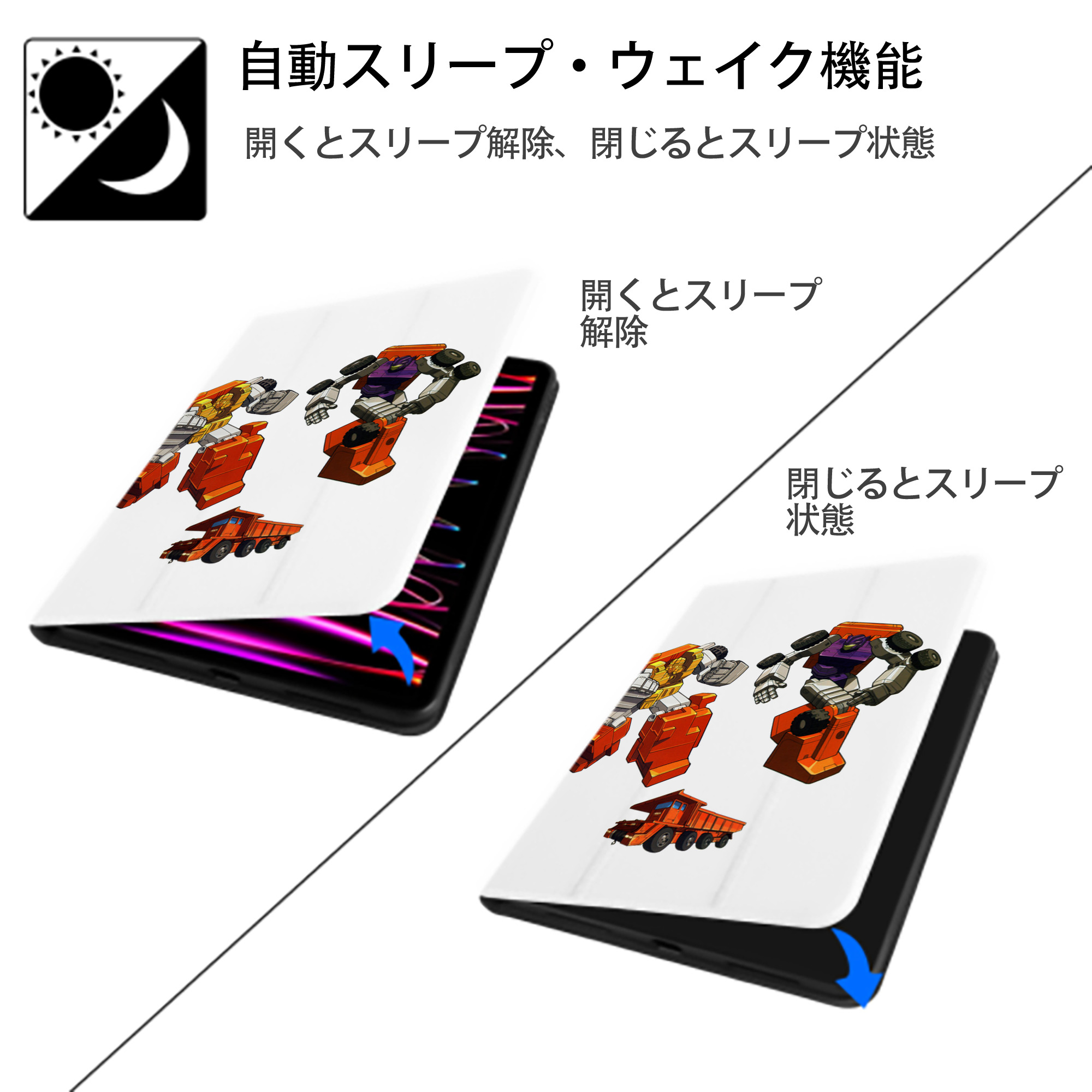  IPad ケース ペン収納付き 三つ折りスタンド PUレザー×シリコン 対応機種9.5/10.5/10.9インチ