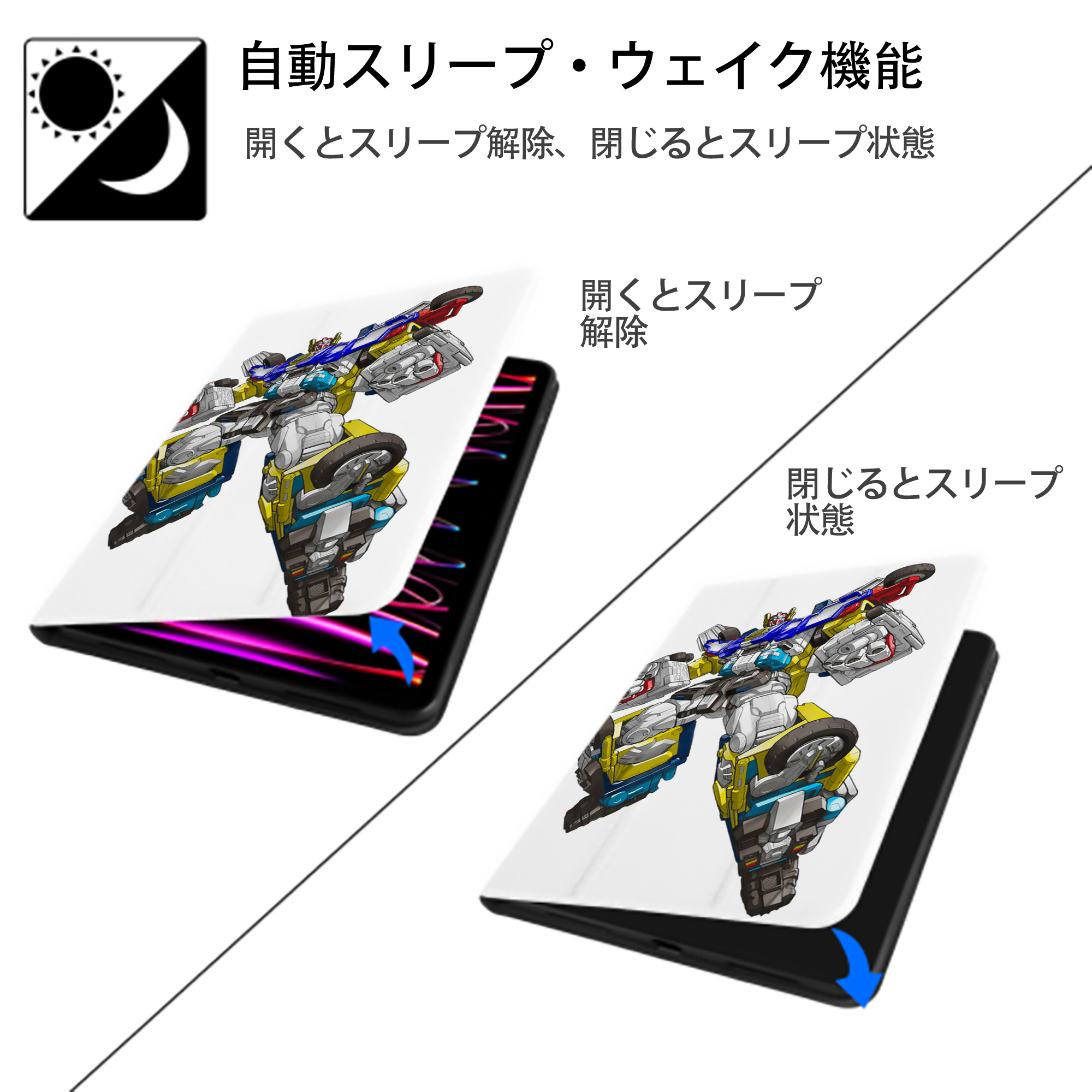  IPad ケース ペン収納付き 三つ折りスタンド PUレザー×シリコン 対応機種9.5/10.5/10.9インチ