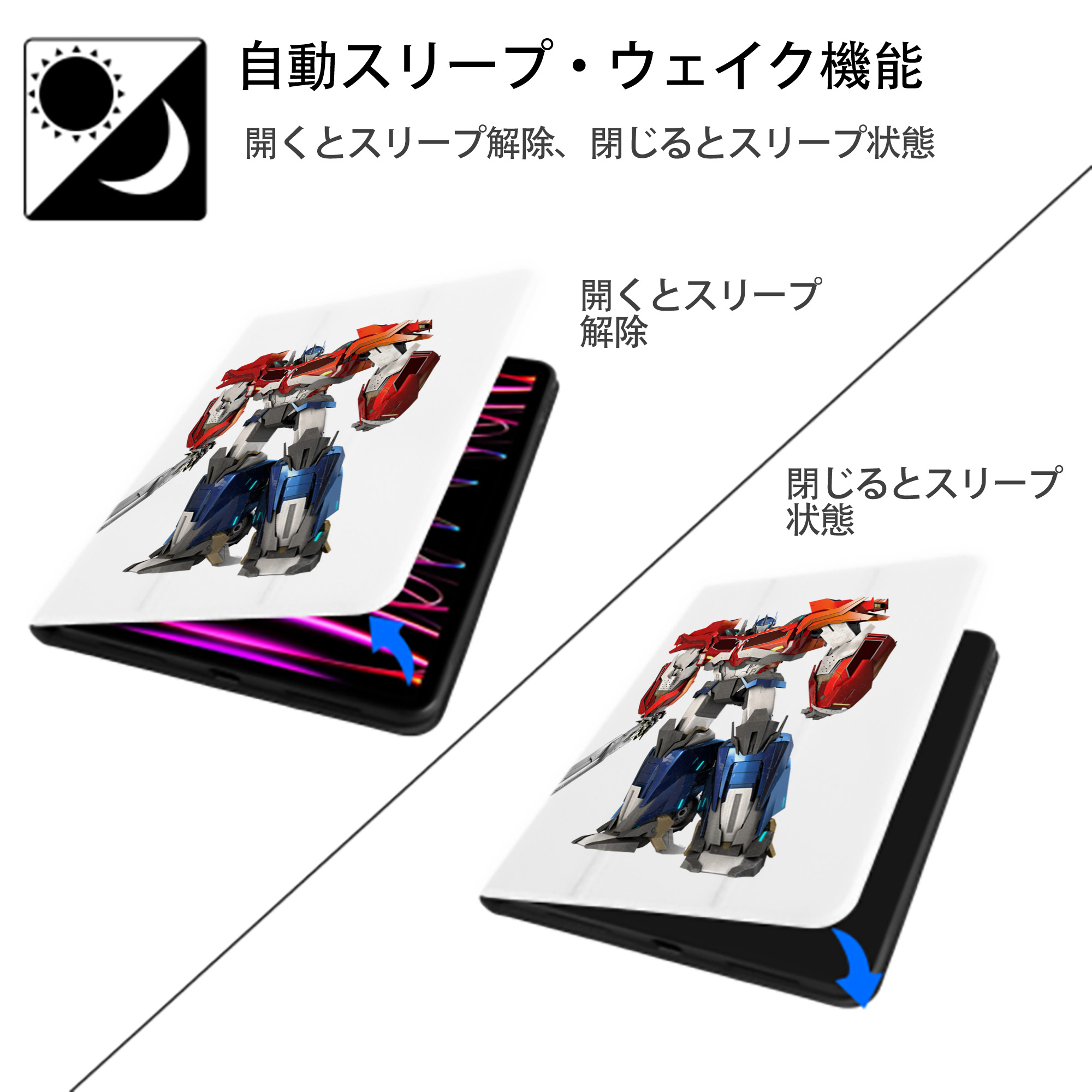  IPad ケース ペン収納付き 三つ折りスタンド PUレザー×シリコン 対応機種9.5/10.5/10.9インチ