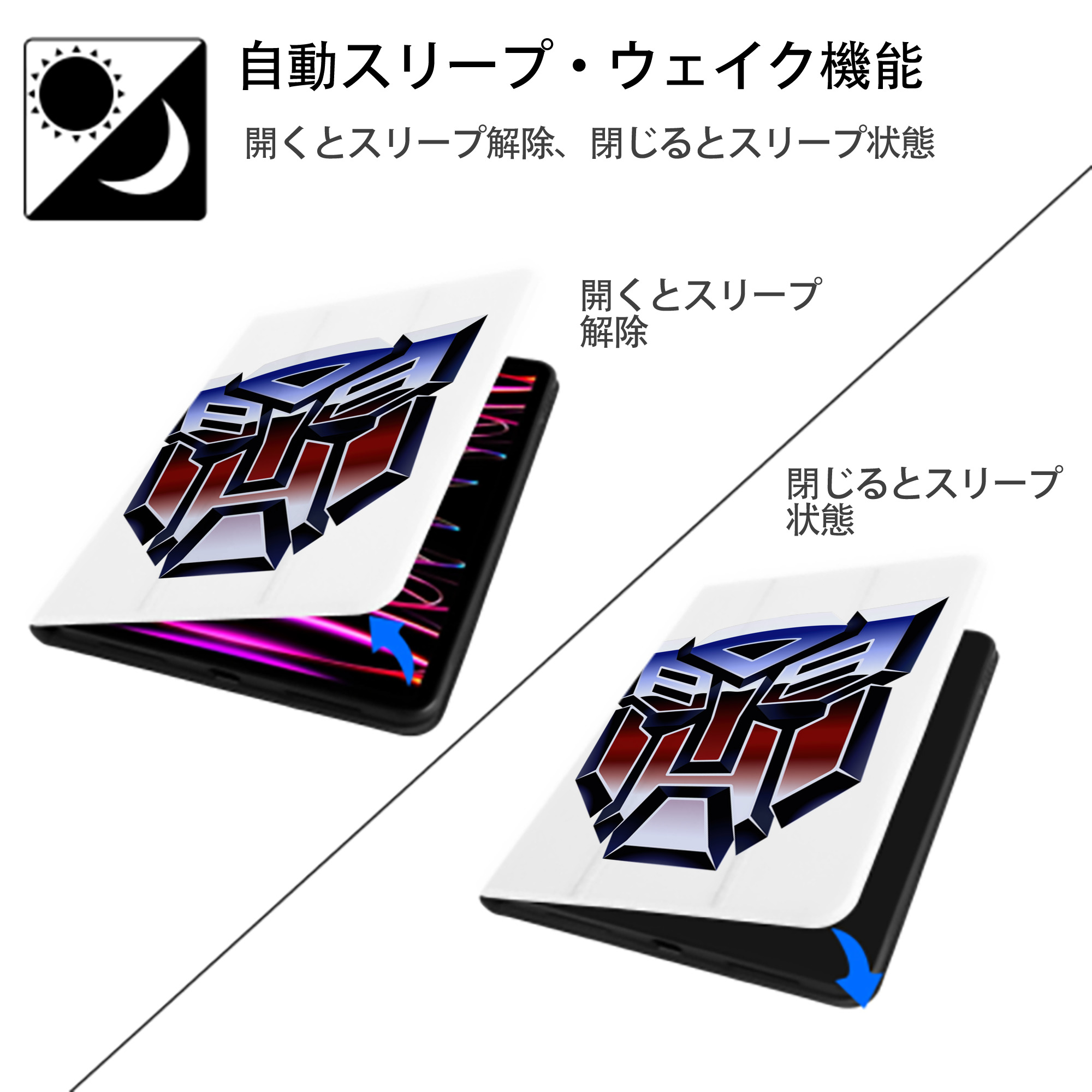  IPad ケース ペン収納付き 三つ折りスタンド PUレザー×シリコン 対応機種9.5/10.5/10.9インチ