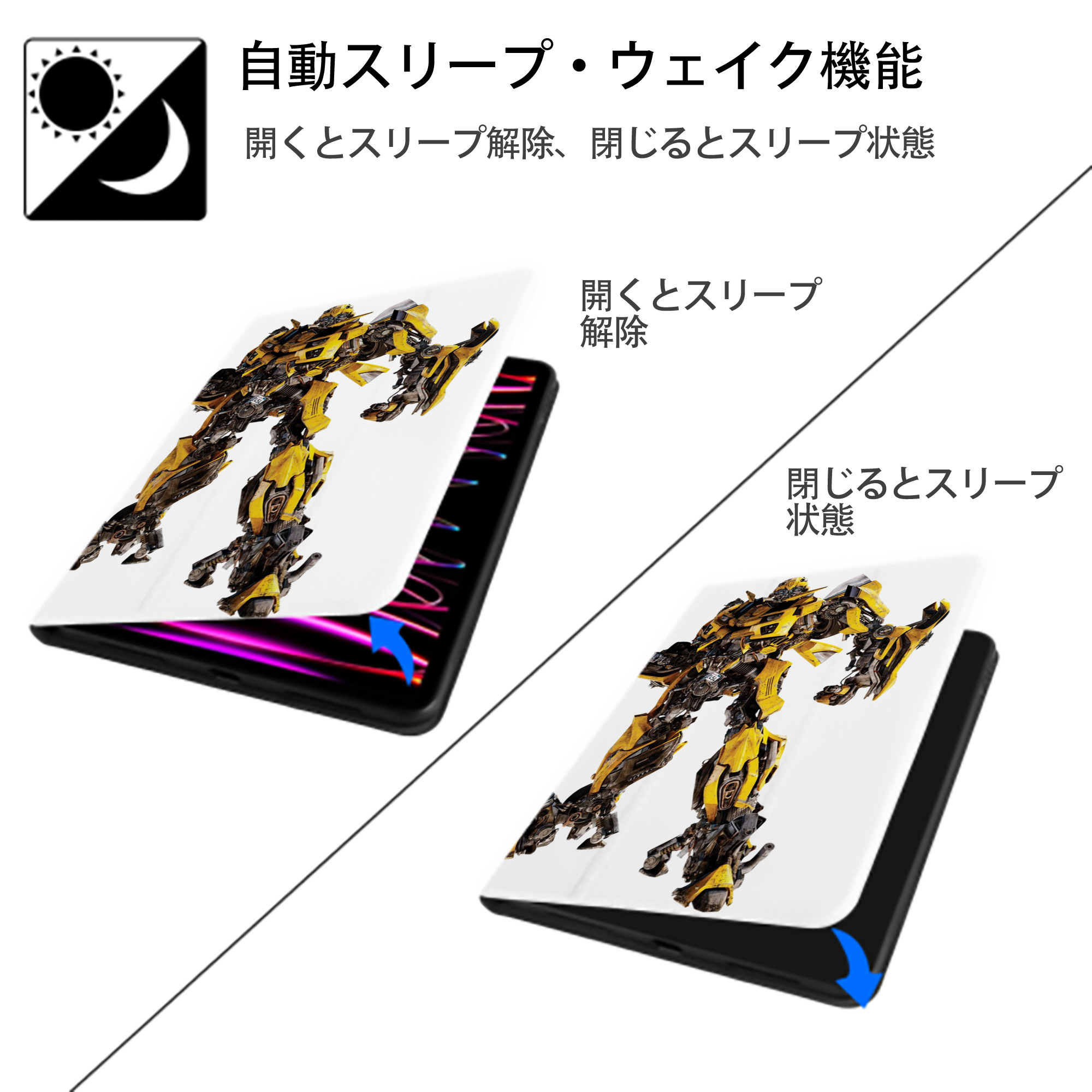  IPad ケース ペン収納付き 三つ折りスタンド PUレザー×シリコン 対応機種9.5/10.5/10.9インチ