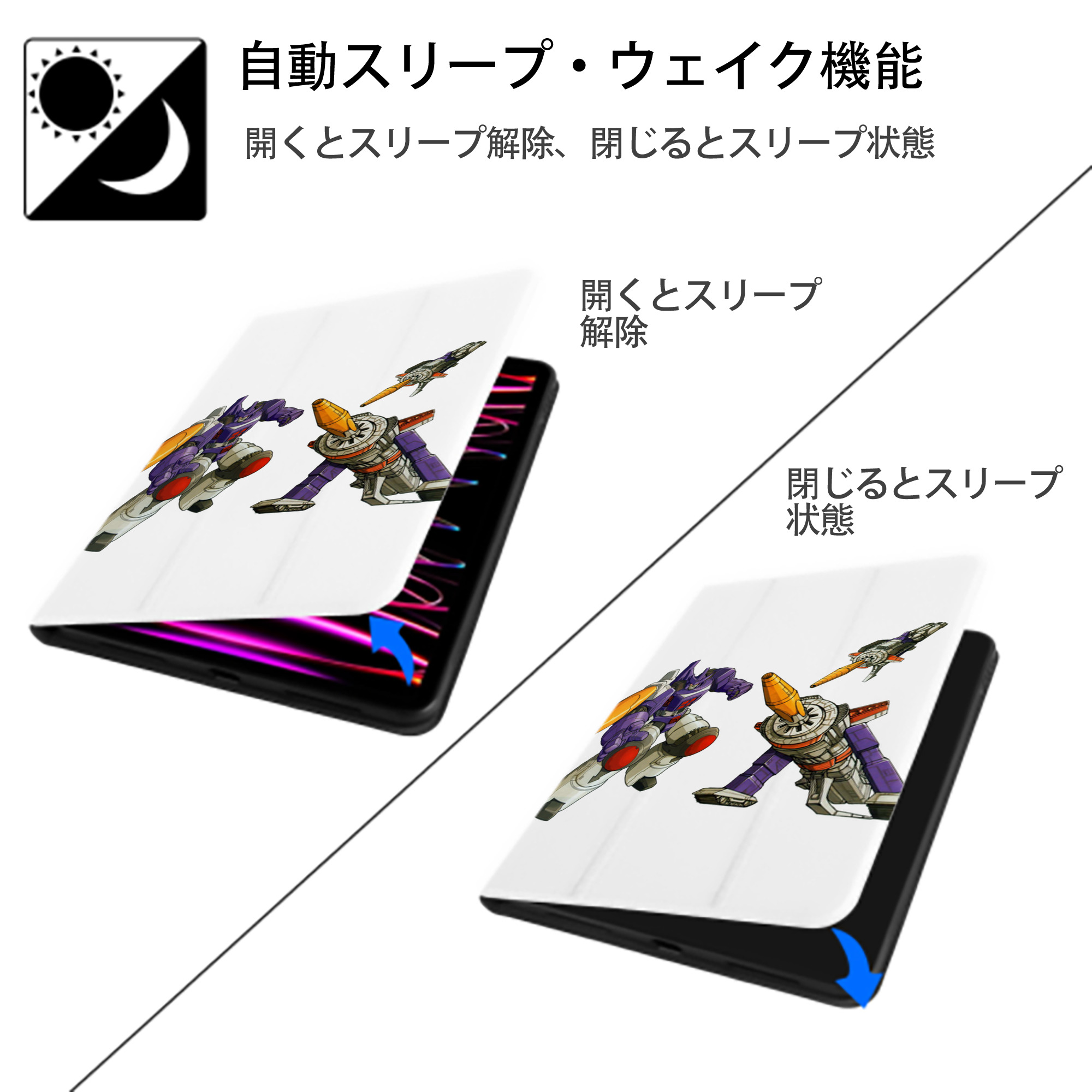  IPad ケース ペン収納付き 三つ折りスタンド PUレザー×シリコン 対応機種9.5/10.5/10.9インチ