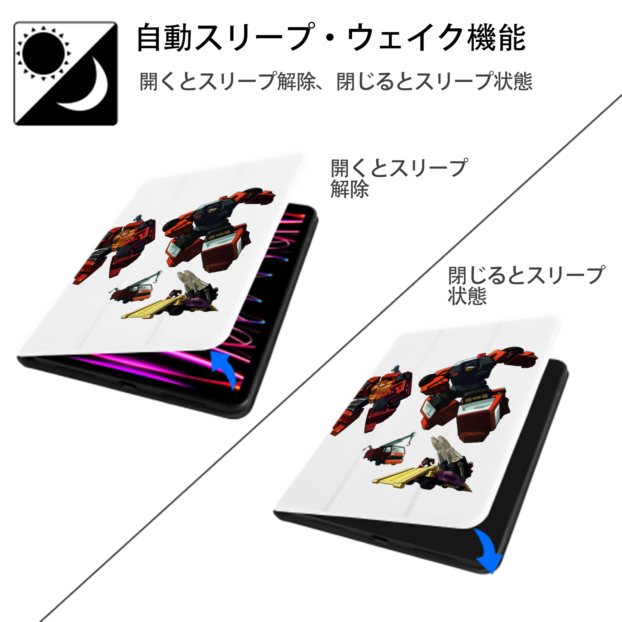  IPad ケース ペン収納付き 三つ折りスタンド PUレザー×シリコン 対応機種9.5/10.5/10.9インチ