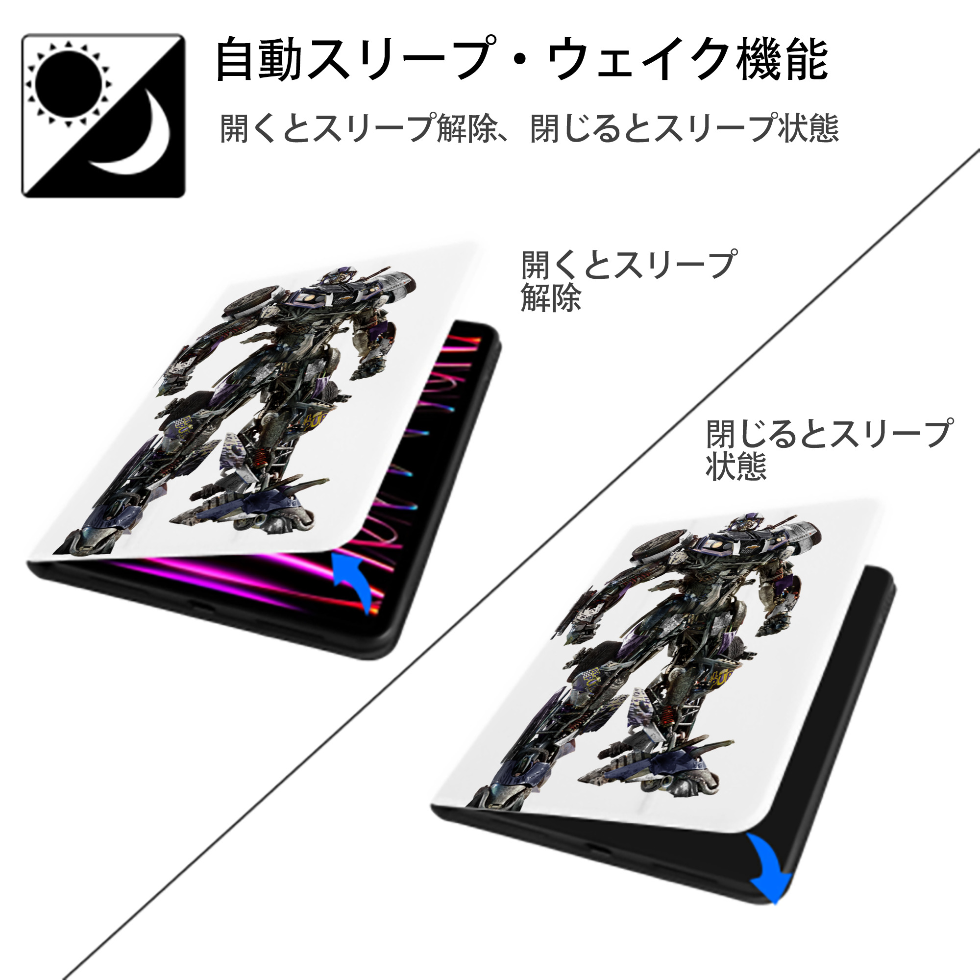  IPad ケース ペン収納付き 三つ折りスタンド PUレザー×シリコン 対応機種9.5/10.5/10.9インチ