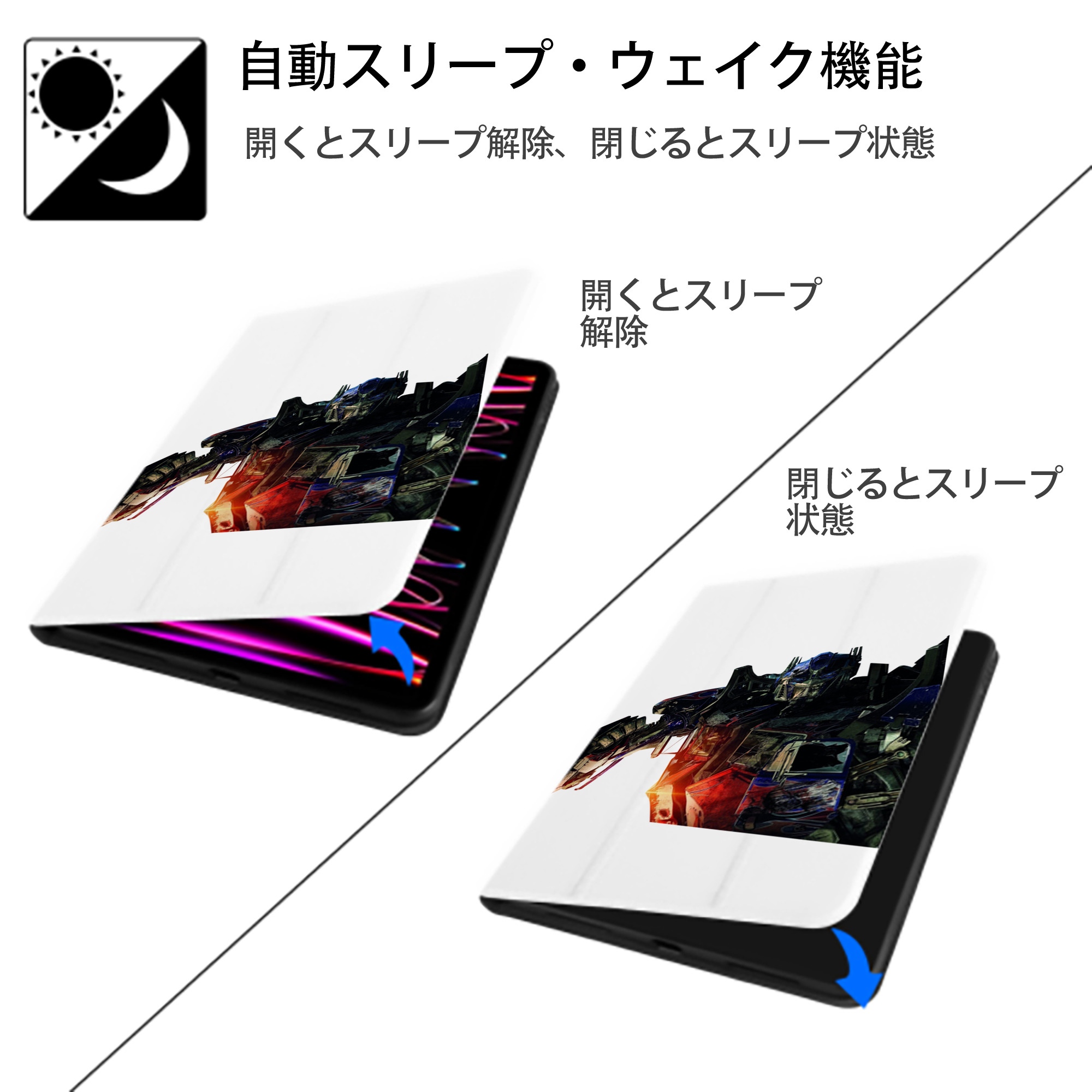  IPad ケース ペン収納付き 三つ折りスタンド PUレザー×シリコン 対応機種9.5/10.5/10.9インチ