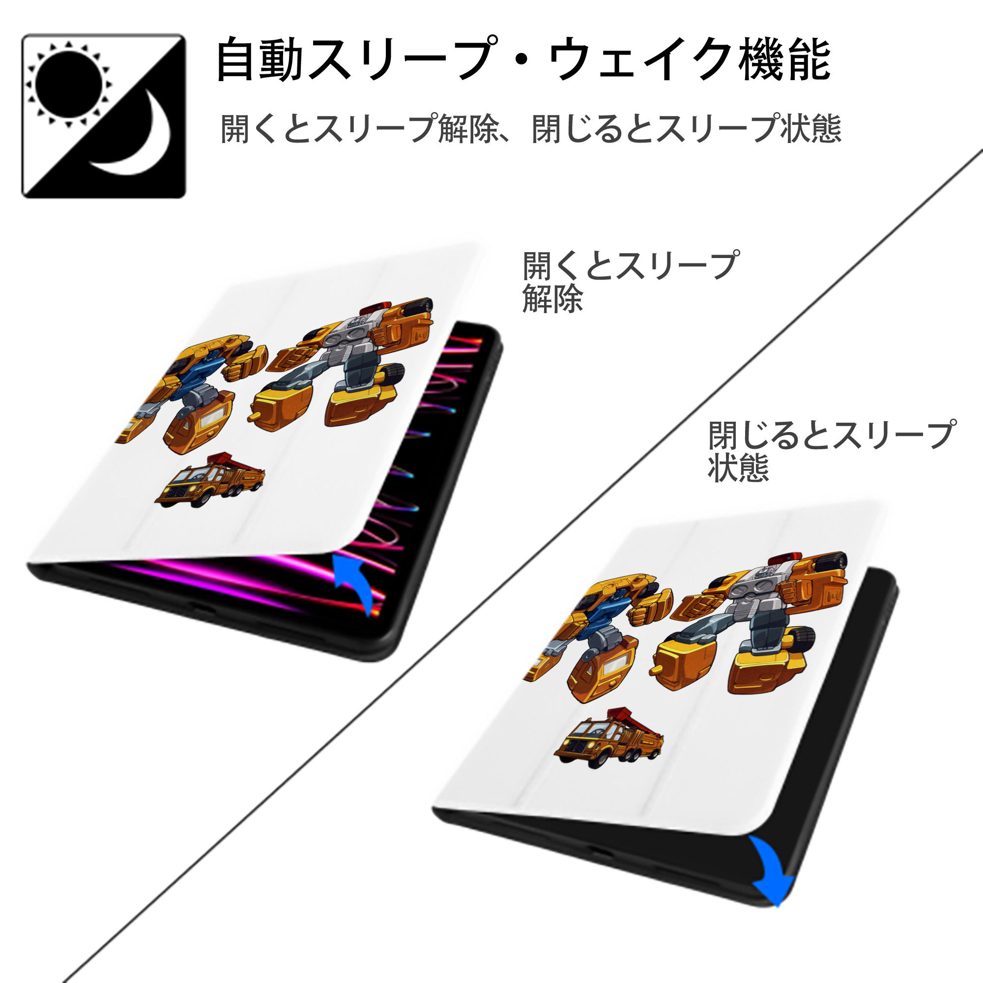  IPad ケース ペン収納付き 三つ折りスタンド PUレザー×シリコン 対応機種9.5/10.5/10.9インチ