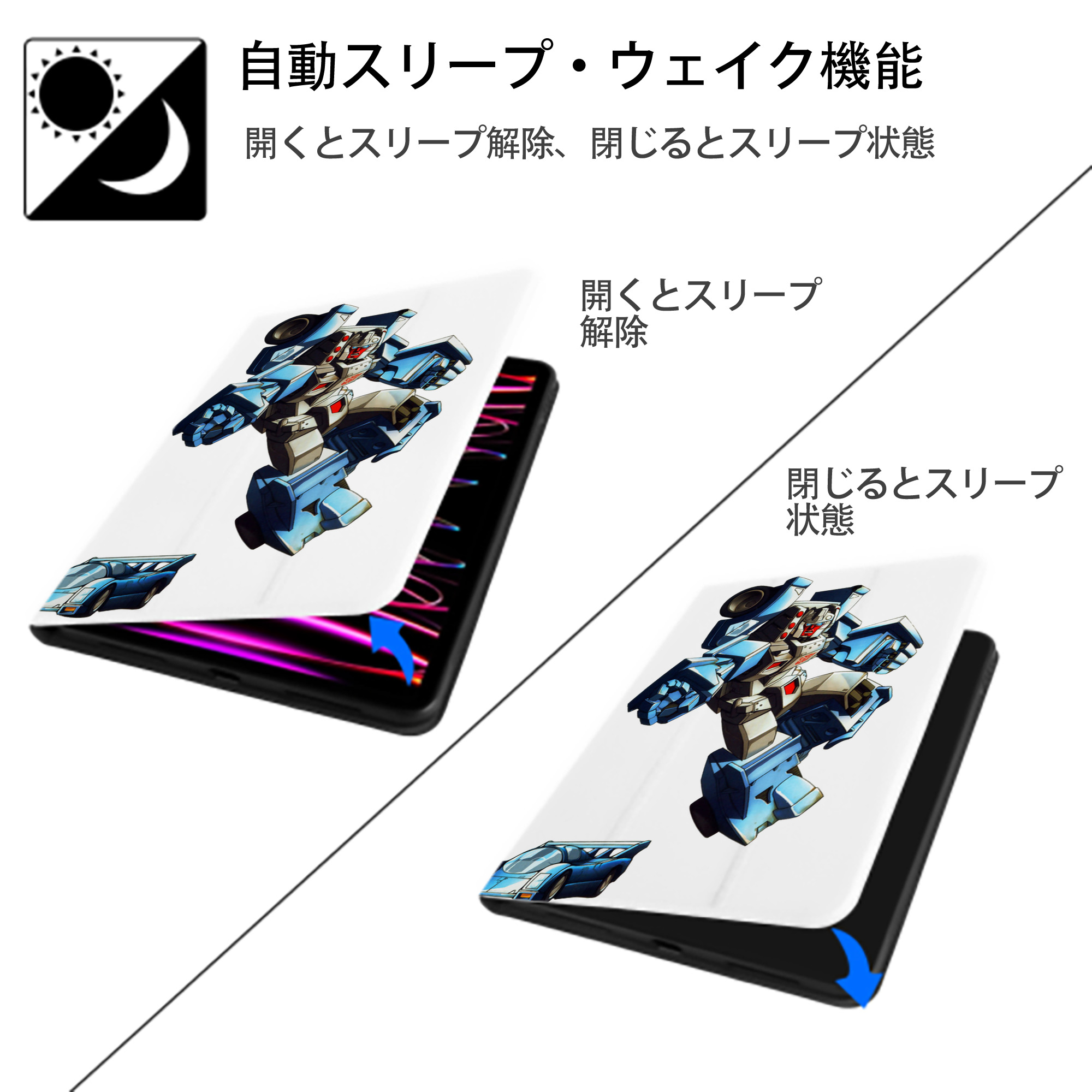  IPad ケース ペン収納付き 三つ折りスタンド PUレザー×シリコン 対応機種9.5/10.5/10.9インチ