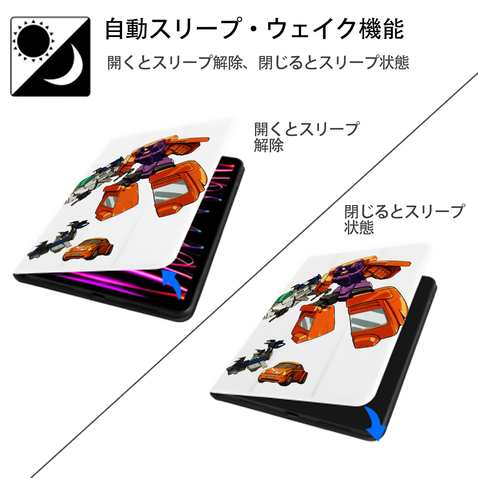  IPad ケース ペン収納付き 三つ折りスタンド PUレザー×シリコン 対応機種9.5/10.5/10.9インチ