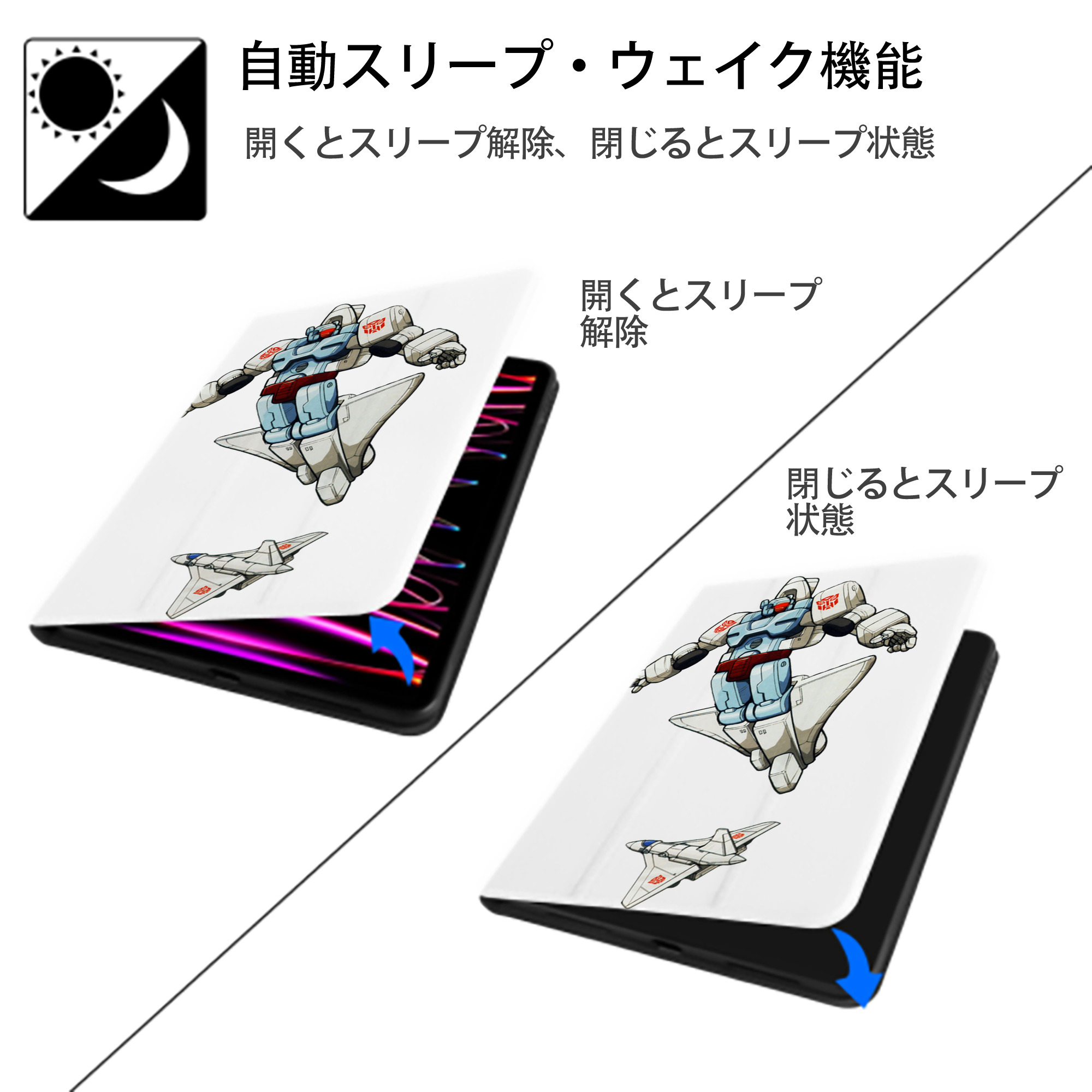  IPad ケース ペン収納付き 三つ折りスタンド PUレザー×シリコン 対応機種9.5/10.5/10.9インチ