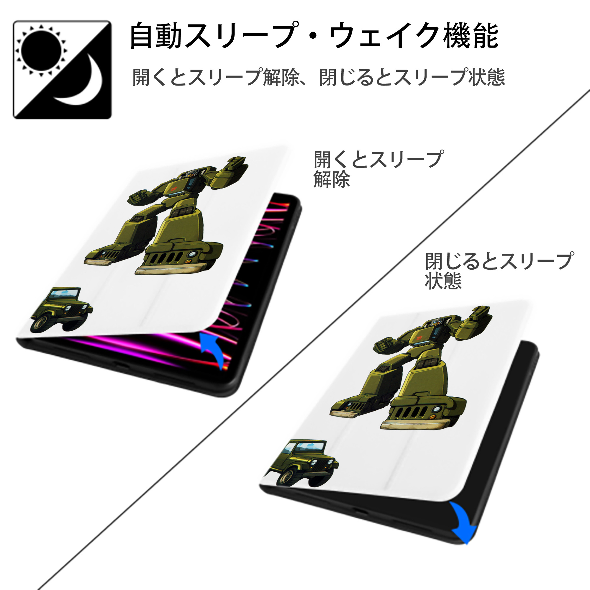  IPad ケース ペン収納付き 三つ折りスタンド PUレザー×シリコン 対応機種9.5/10.5/10.9インチ