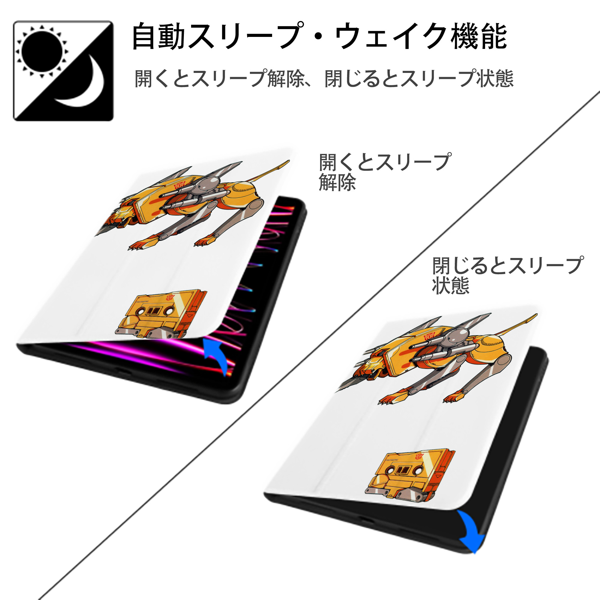  IPad ケース ペン収納付き 三つ折りスタンド PUレザー×シリコン 対応機種9.5/10.5/10.9インチ
