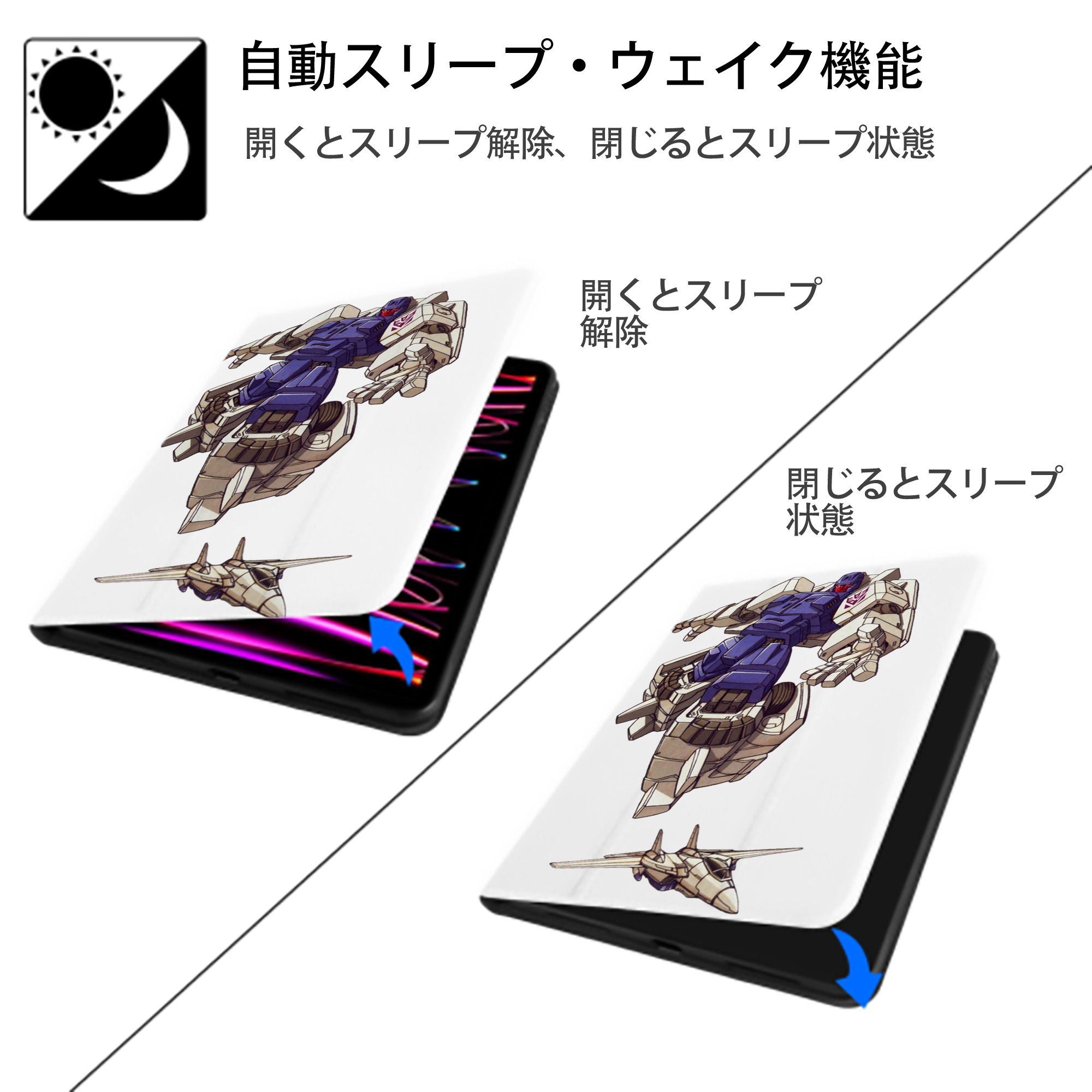  IPad ケース ペン収納付き 三つ折りスタンド PUレザー×シリコン 対応機種9.5/10.5/10.9インチ
