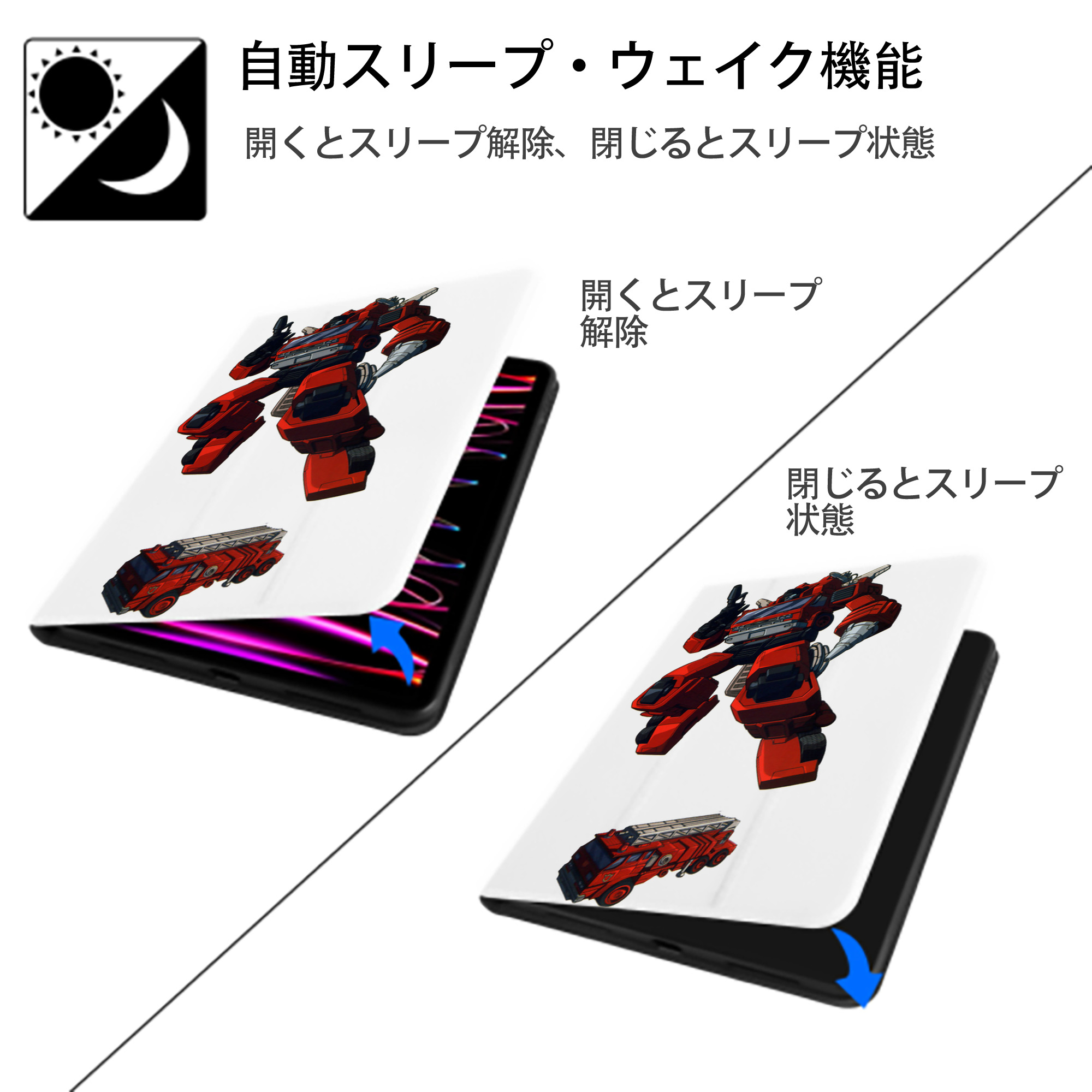  IPad ケース ペン収納付き 三つ折りスタンド PUレザー×シリコン 対応機種9.5/10.5/10.9インチ