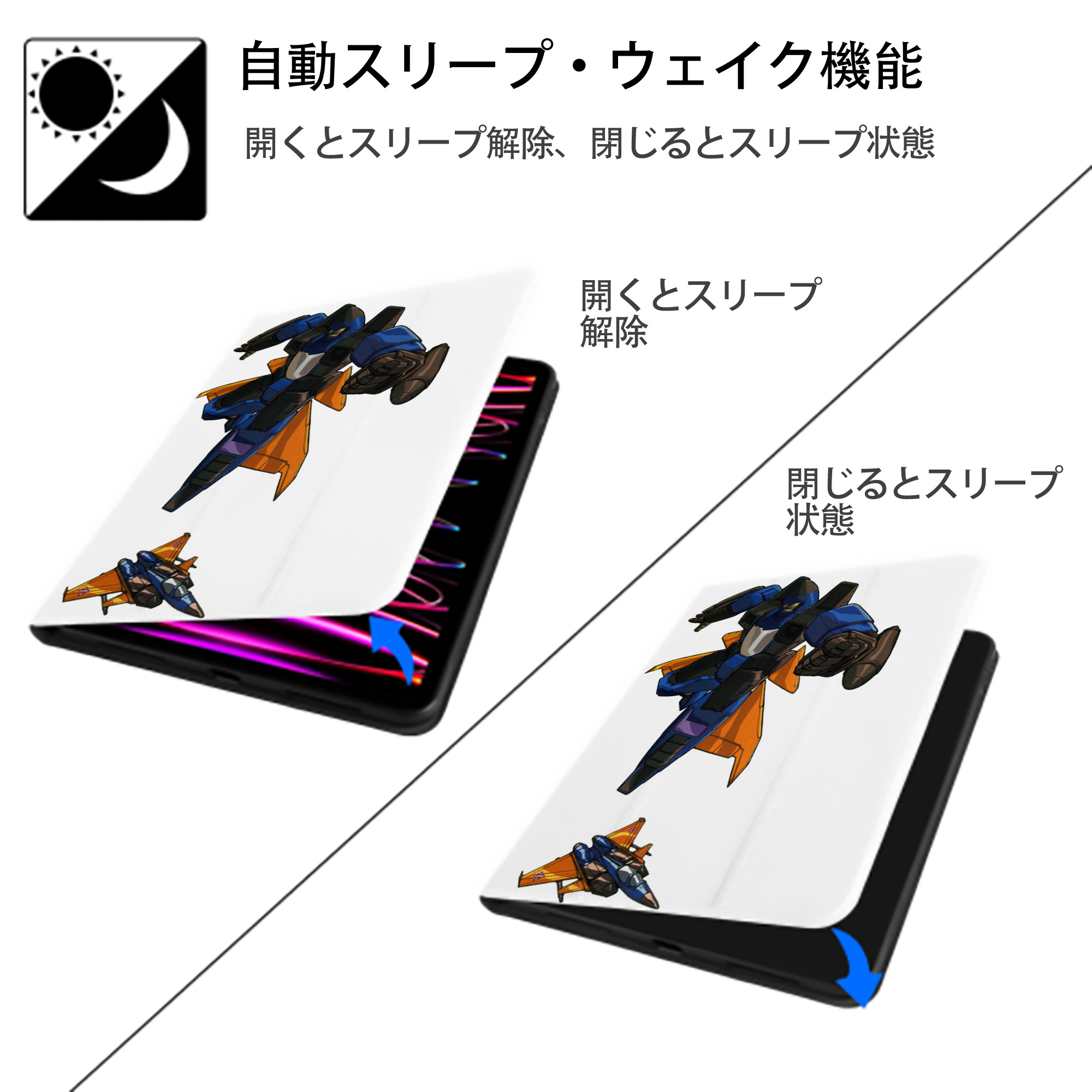 IPad ケース ペン収納付き 三つ折りスタンド PUレザー×シリコン 対応機種9.5/10.5/10.9インチ