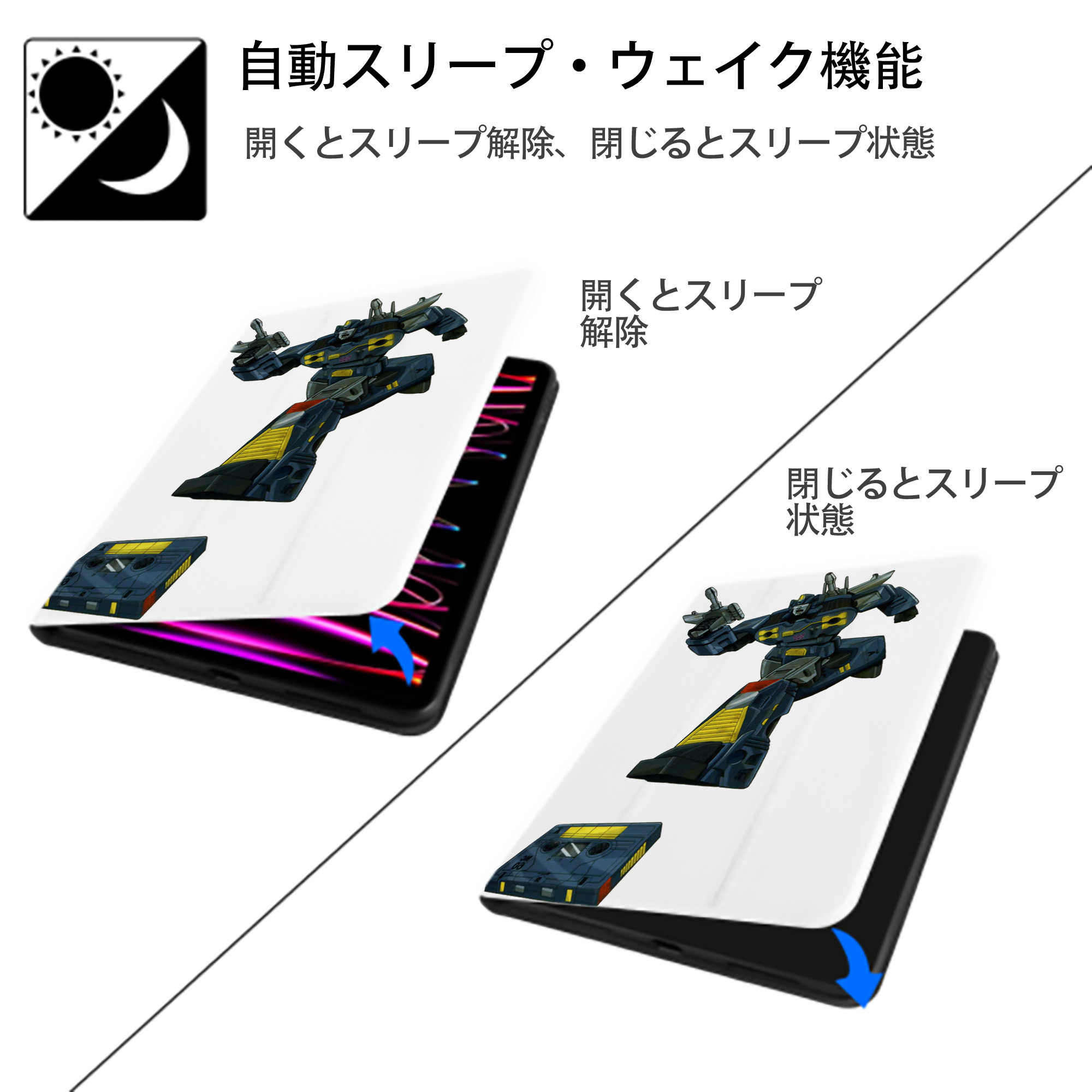  IPad ケース ペン収納付き 三つ折りスタンド PUレザー×シリコン 対応機種9.5/10.5/10.9インチ