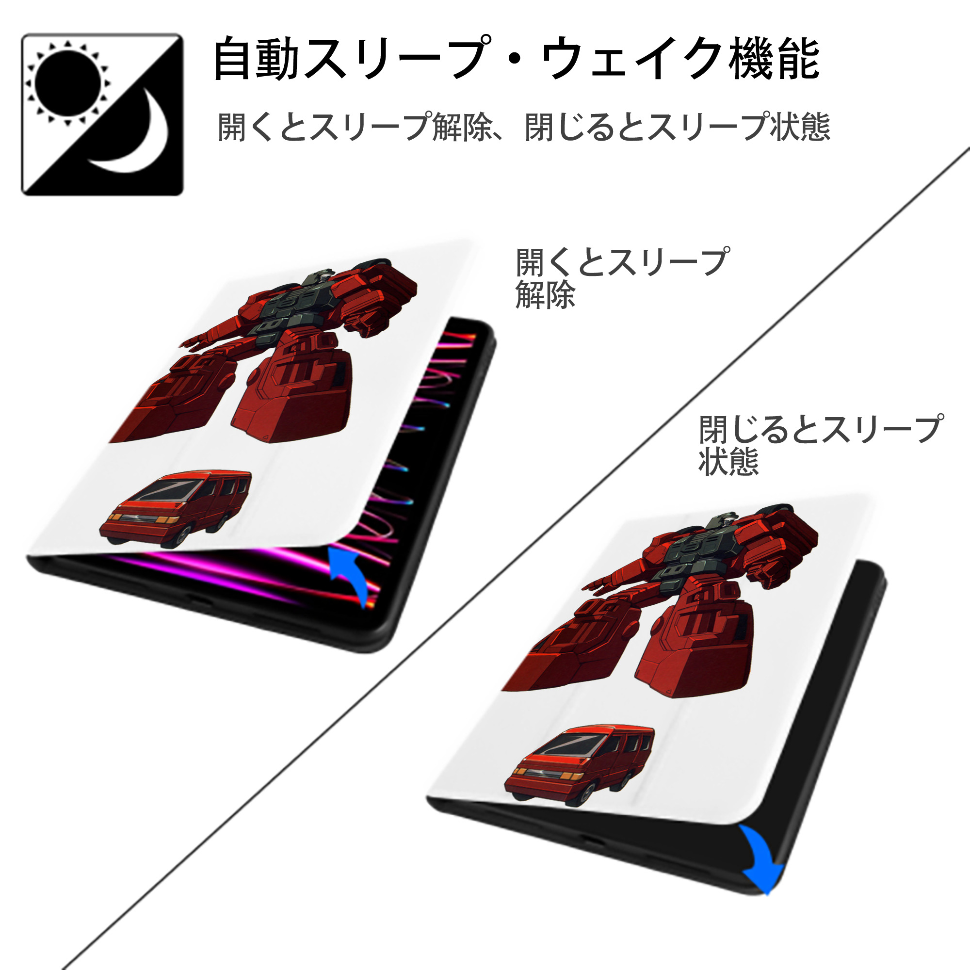  IPad ケース ペン収納付き 三つ折りスタンド PUレザー×シリコン 対応機種9.5/10.5/10.9インチ