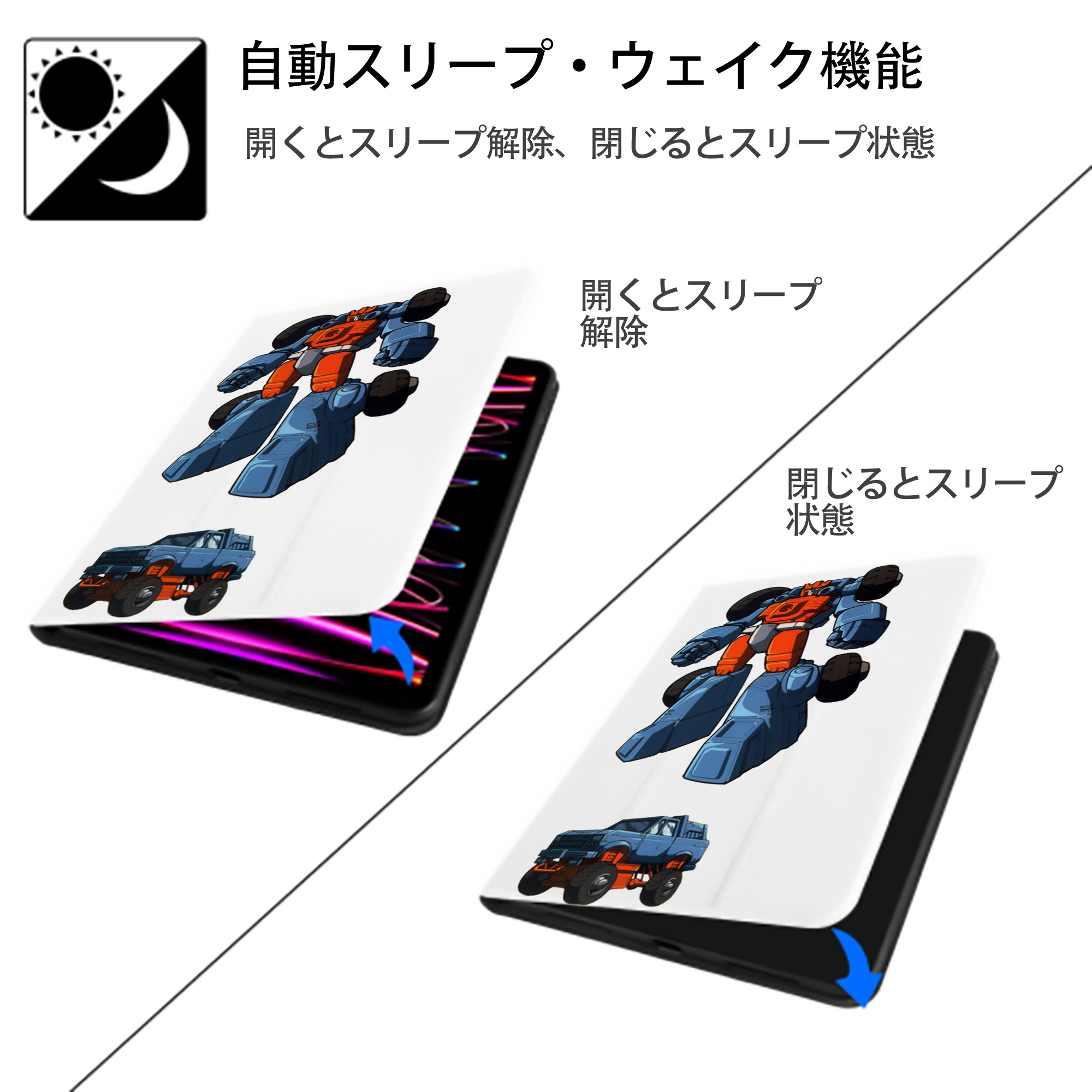  IPad ケース ペン収納付き 三つ折りスタンド PUレザー×シリコン 対応機種9.5/10.5/10.9インチ
