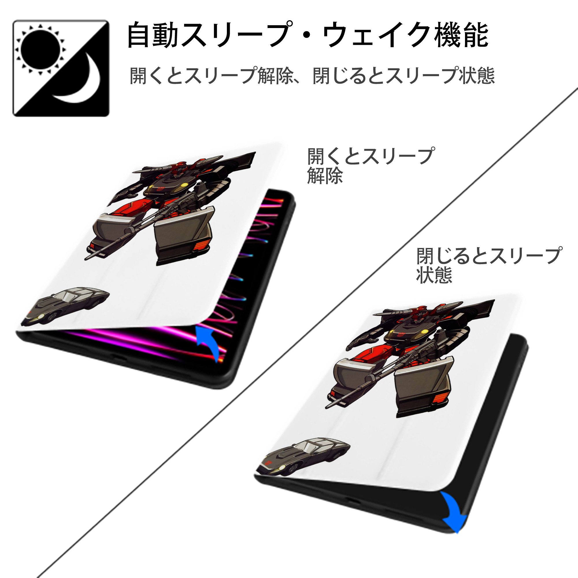  IPad ケース ペン収納付き 三つ折りスタンド PUレザー×シリコン 対応機種9.5/10.5/10.9インチ