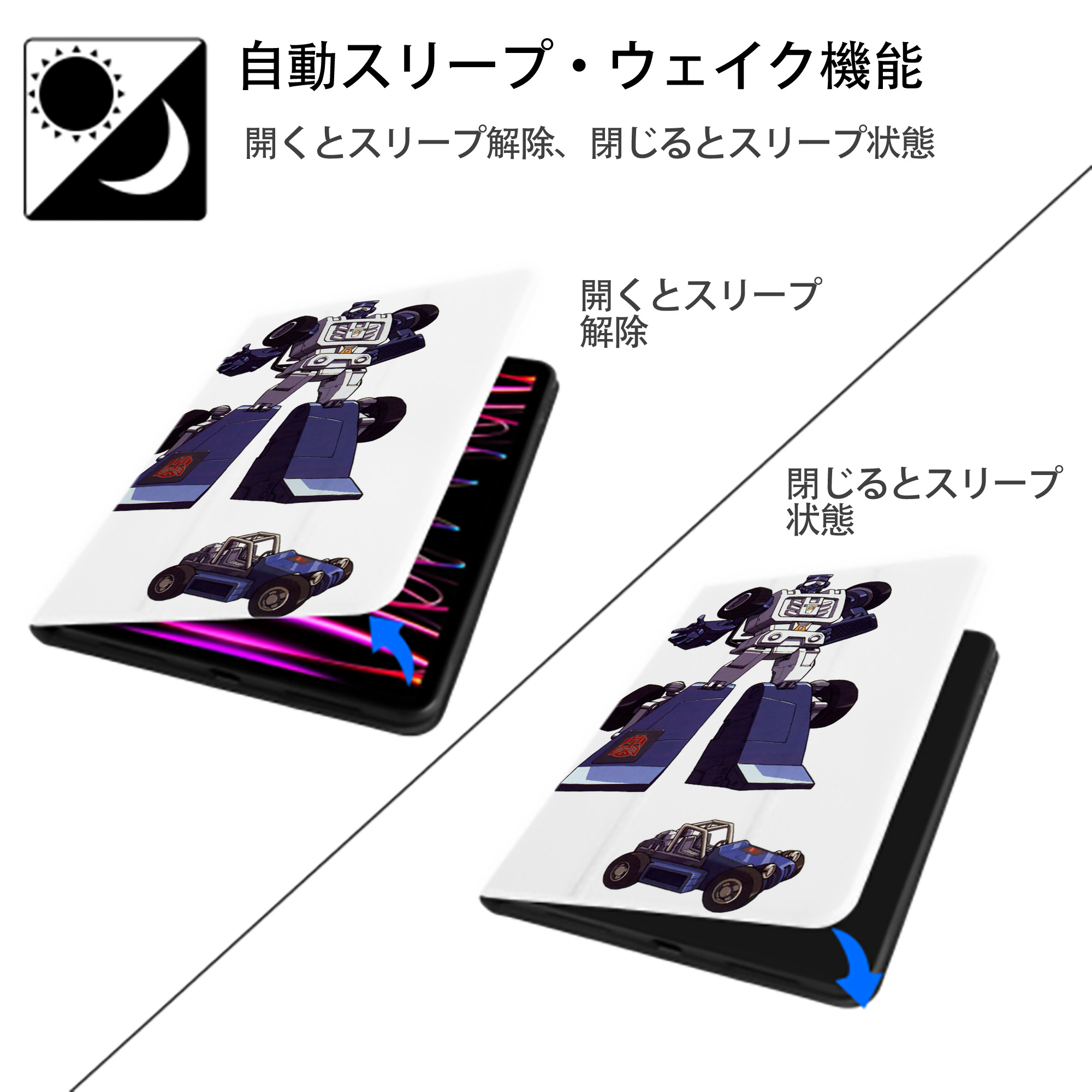  IPad ケース ペン収納付き 三つ折りスタンド PUレザー×シリコン 対応機種9.5/10.5/10.9インチ