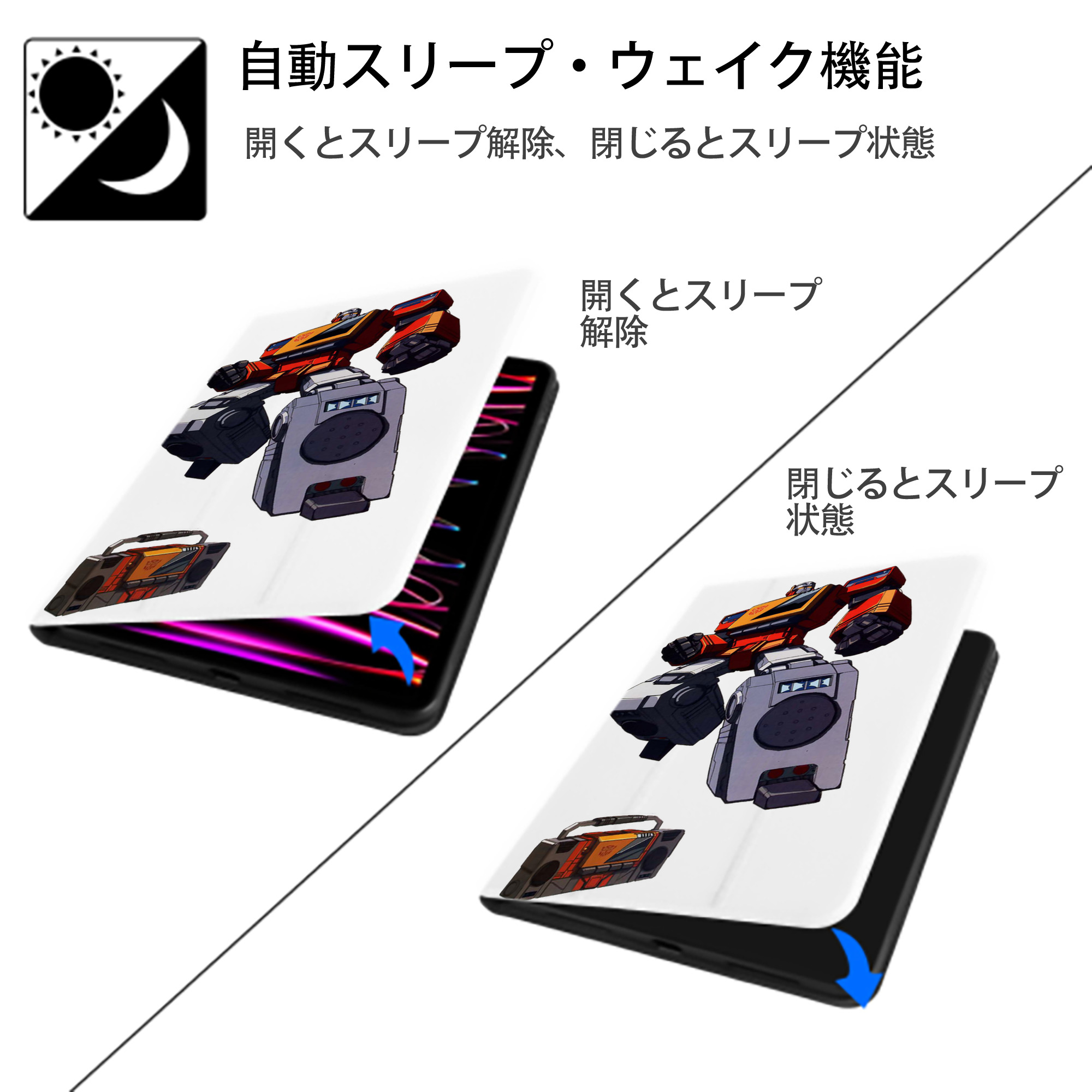  IPad ケース ペン収納付き 三つ折りスタンド PUレザー×シリコン 対応機種9.5/10.5/10.9インチ