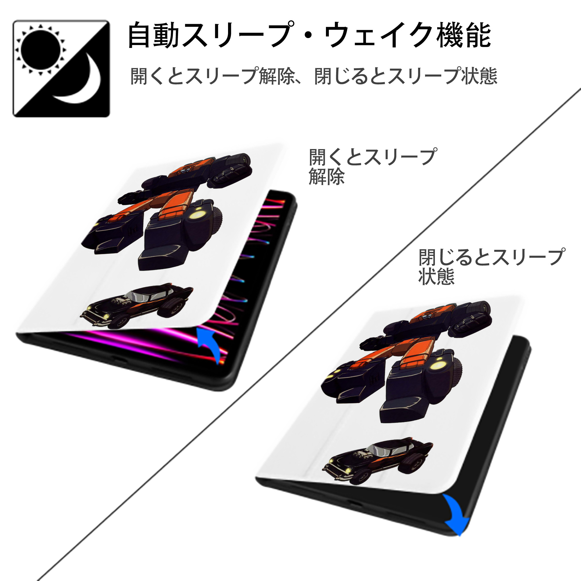  IPad ケース ペン収納付き 三つ折りスタンド PUレザー×シリコン 対応機種9.5/10.5/10.9インチ