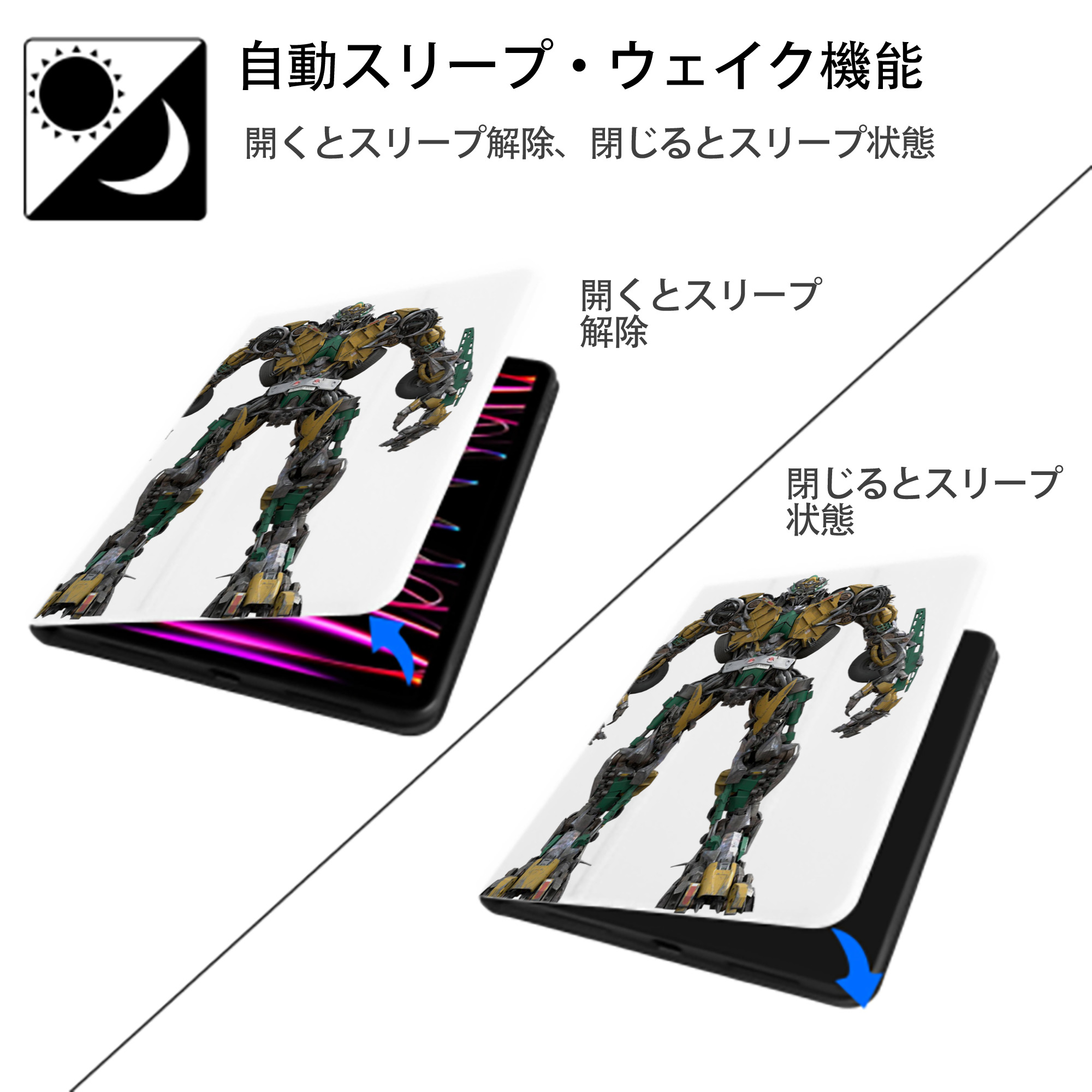  IPad ケース ペン収納付き 三つ折りスタンド PUレザー×シリコン 対応機種9.5/10.5/10.9インチ